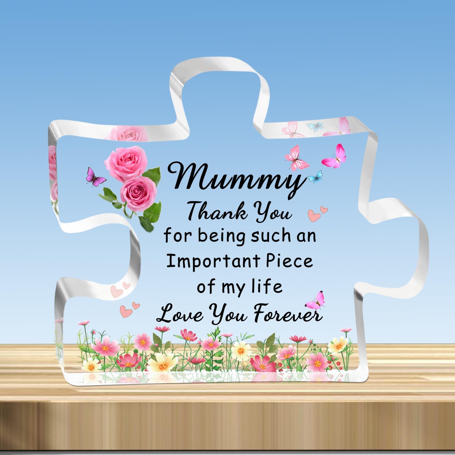 JMIMO mummy plaque gift with message “Thank you for being such an important piece of my life”
