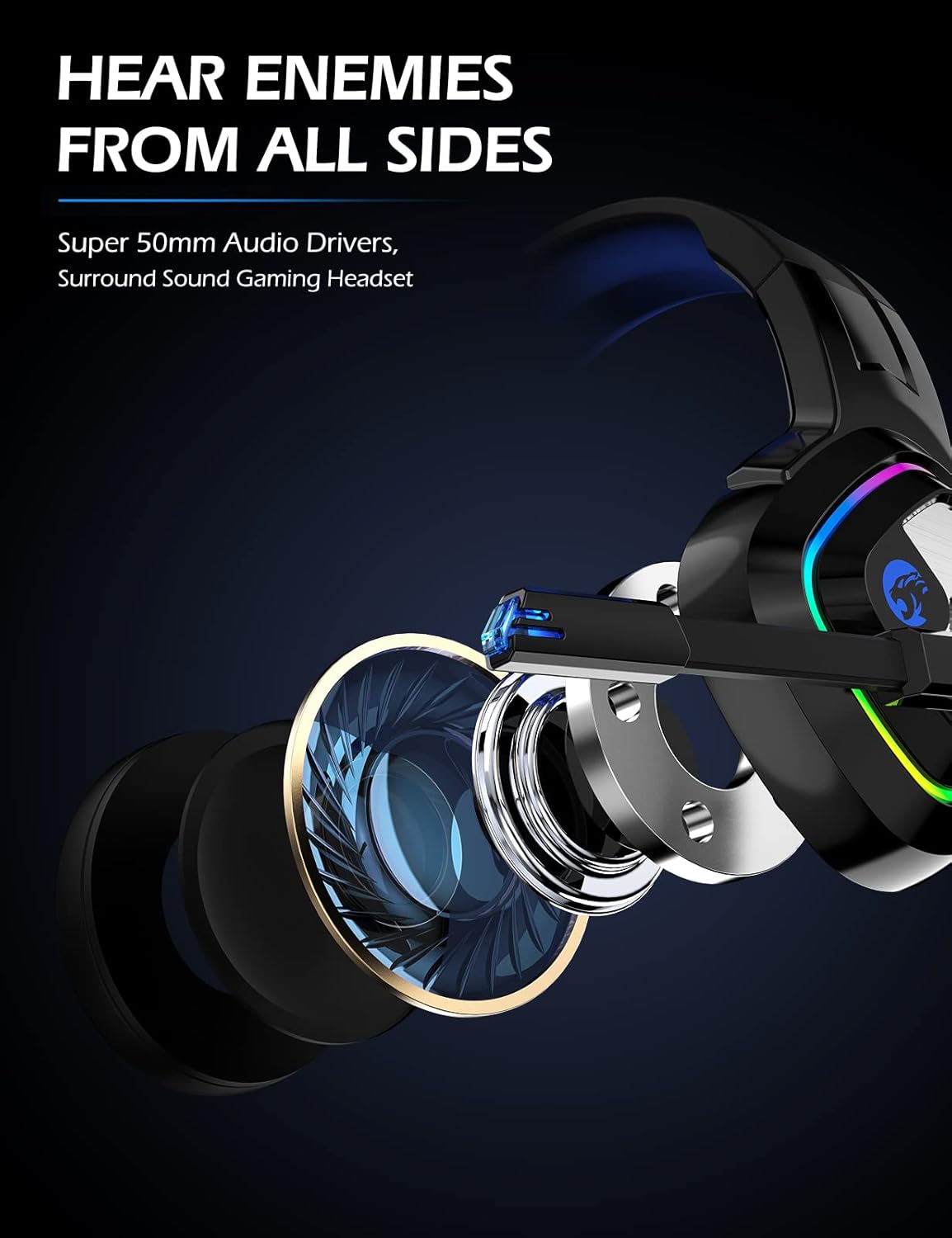 Detalle 2 de ZIUMIER Gaming Headset for PC and Consoles