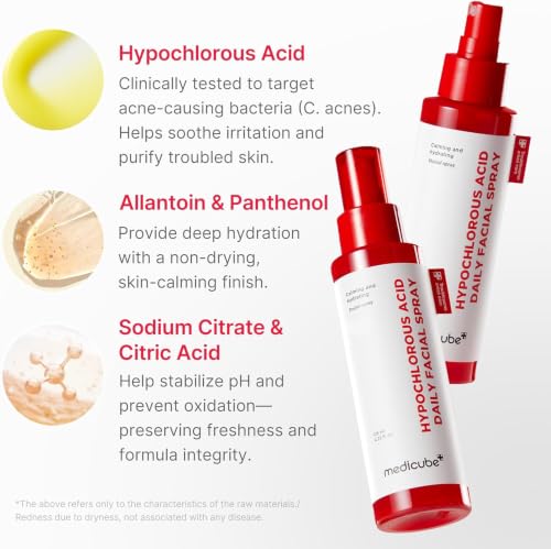 Detalle de Medicube Power Soothing Spray: bruma facial con HOCl para calmar y purificar la piel