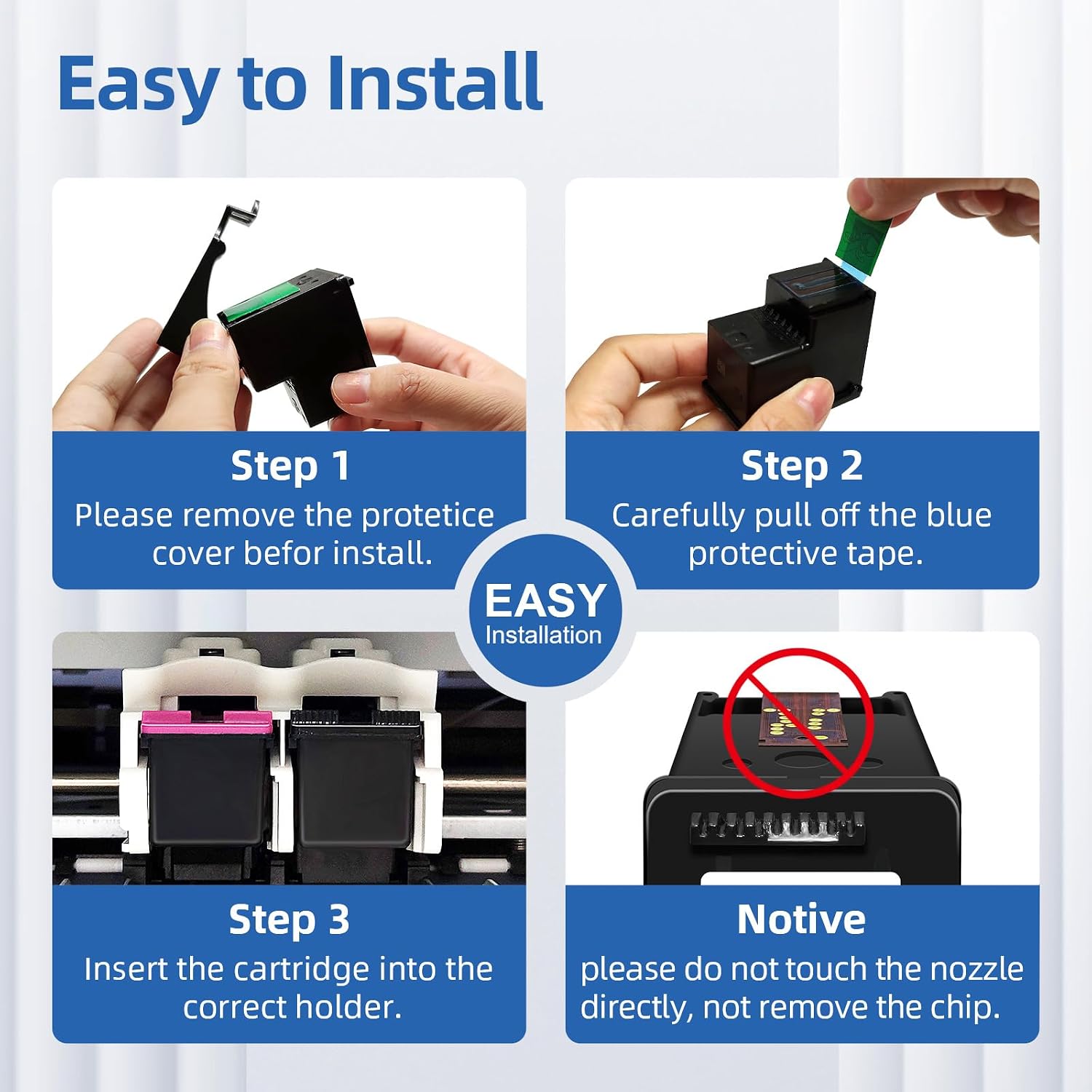 Thumbnail 6 de INKGAGE 68e Ink Cartridge Combo Pack, 68XL Black and Tri-Color for HP