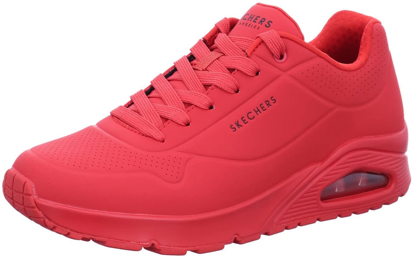 Detalle 2 de Skechers Uno Stand On Air Zapatillas Hombre 👟 White Durabuck 43EU
