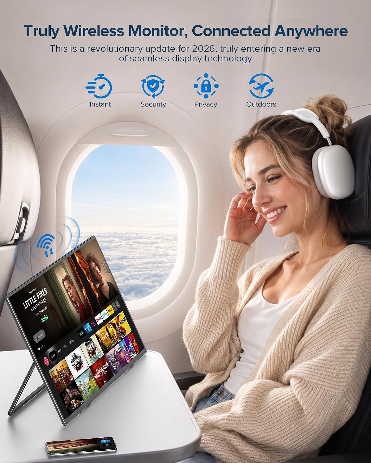 Thumbnail 6 de EVICIV Wireless Portable Monitor 15.6"