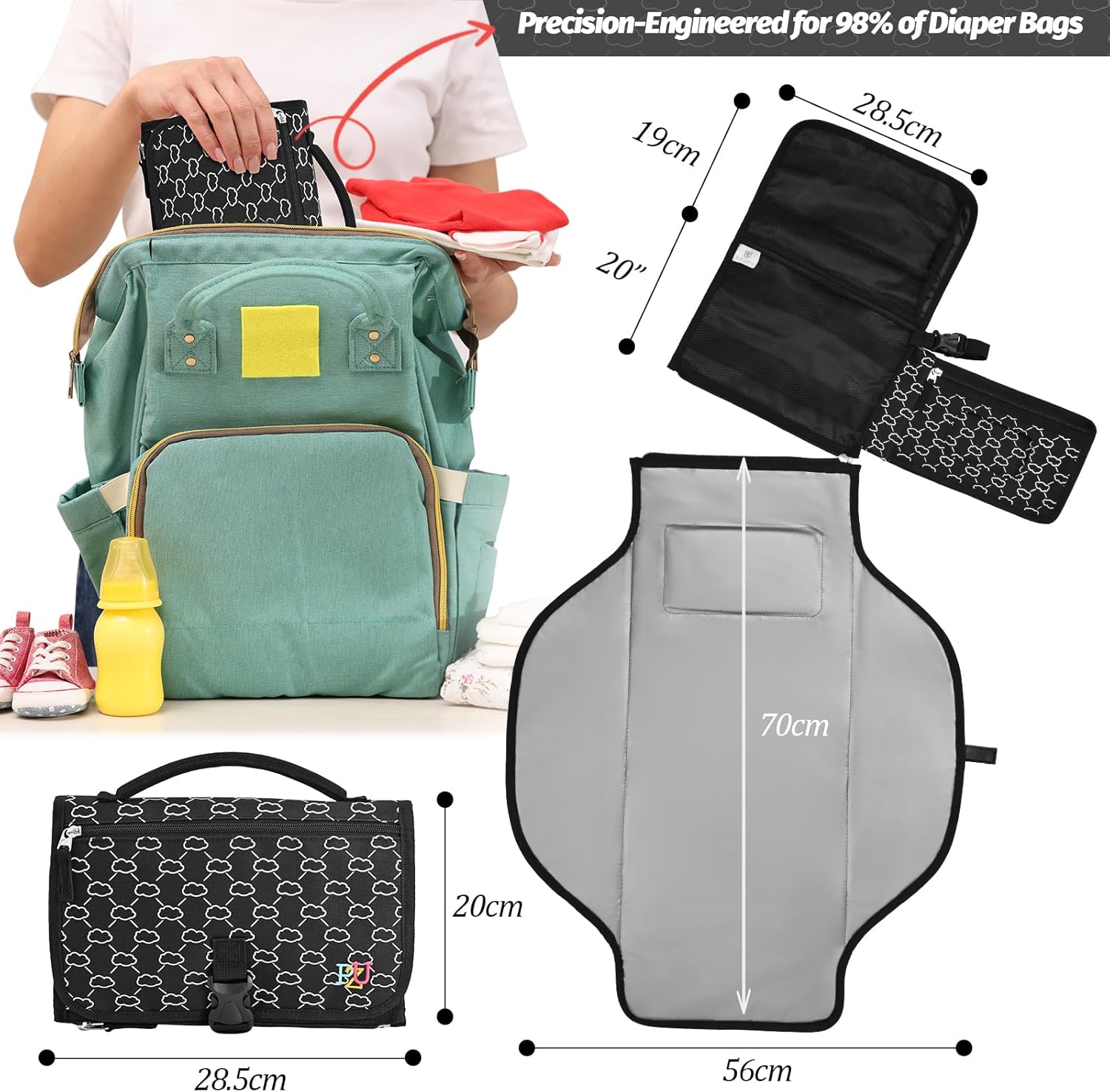 Thumbnail 1 de Matelas à langer portable 70 x 56 cm