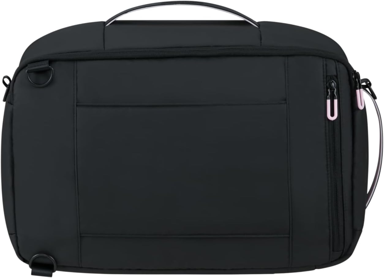 Detalle 2 de American Tourister Puffypop: Borsa da cabina 3-ways con scomparto laptop 14” – Nero