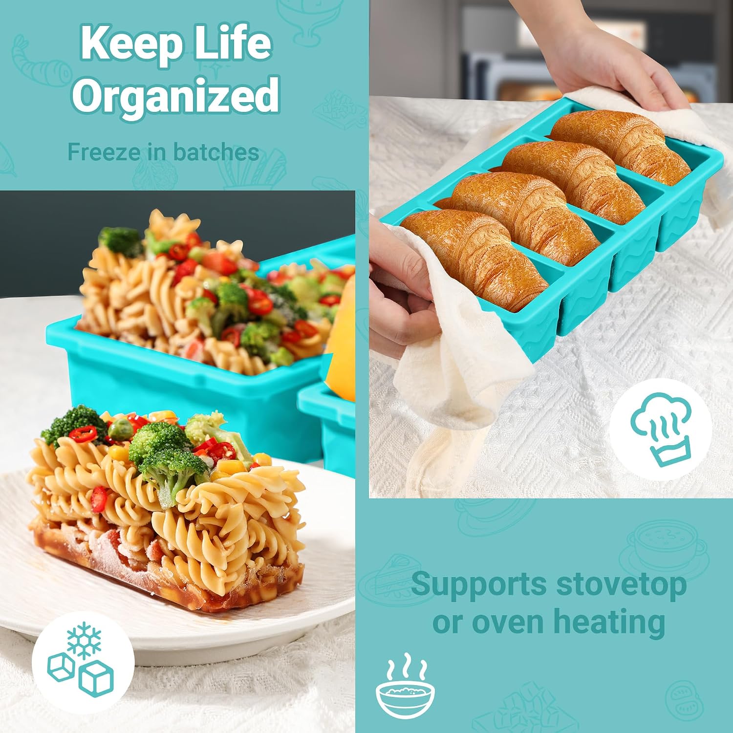 Thumbnail 5 de Silicone Soup Freezer Molds 250 mL — 2 Pack
