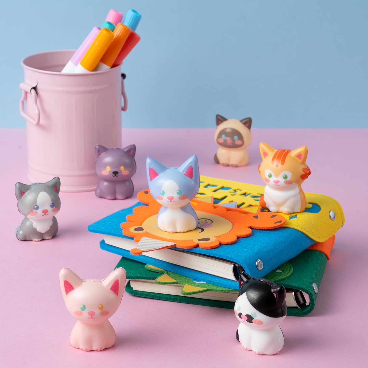 Thumbnail 5 de Cat Party Favors for Kids (24PCS) Squishy Toys for Boys & Girls — Classroom Prizes & Goodie Bags (Cat)