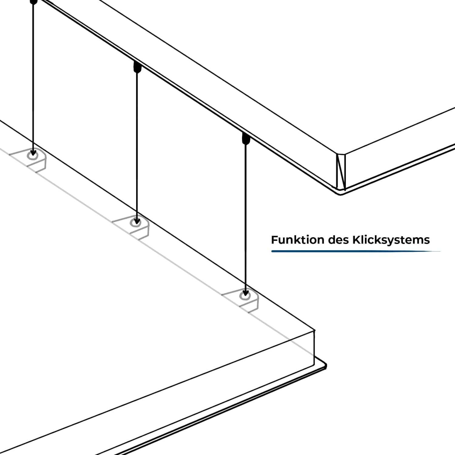 Thumbnail 5 de Floordirekt Fliesen 30x30 cm Klicksystem Terrassenfliesen in Holzoptik (Grau) – 2 m² Set