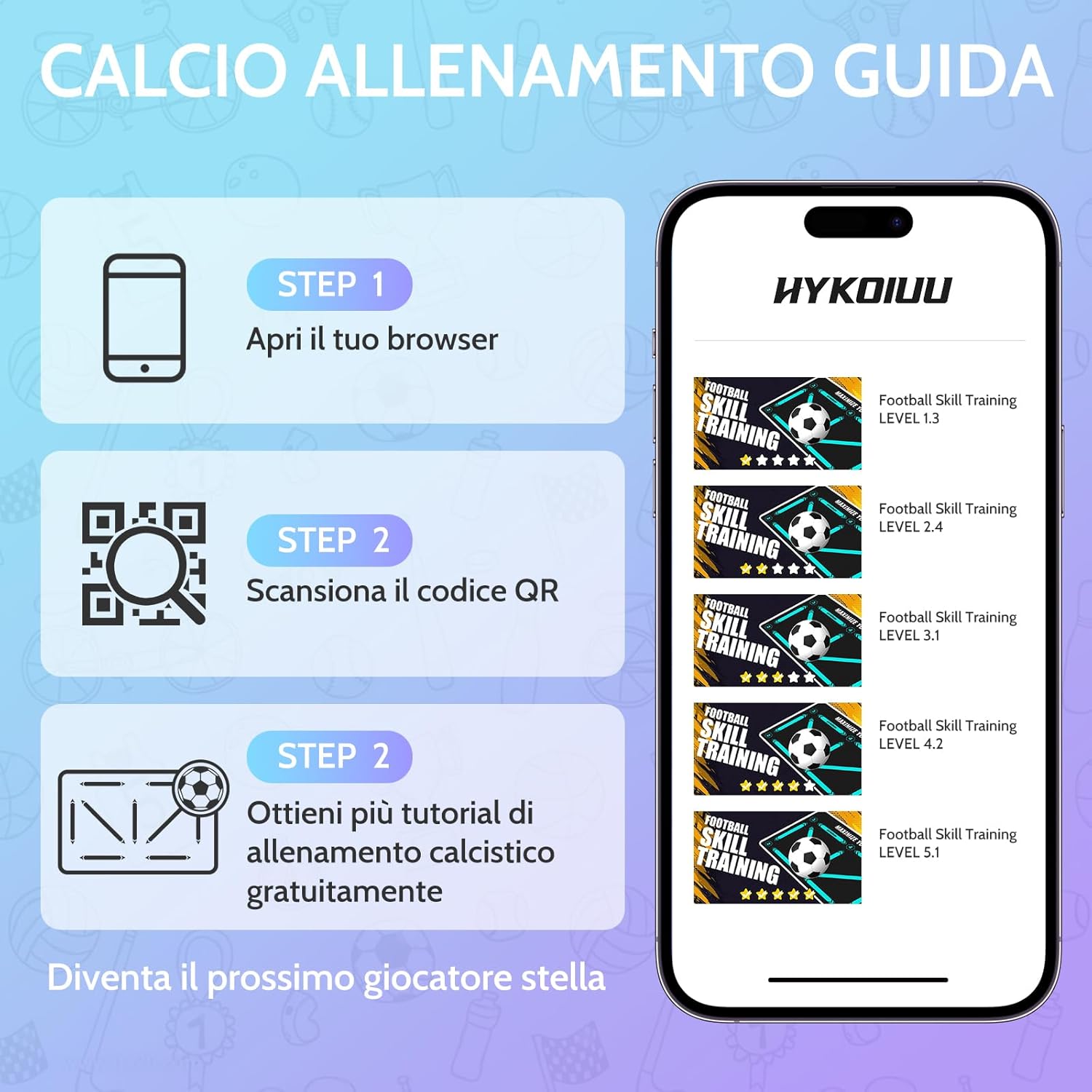 Detalle de Tappeto Calcio Allenamento con Soccer Bungee Trainer – kit completo 90 x 60 cm per agilità e controllo