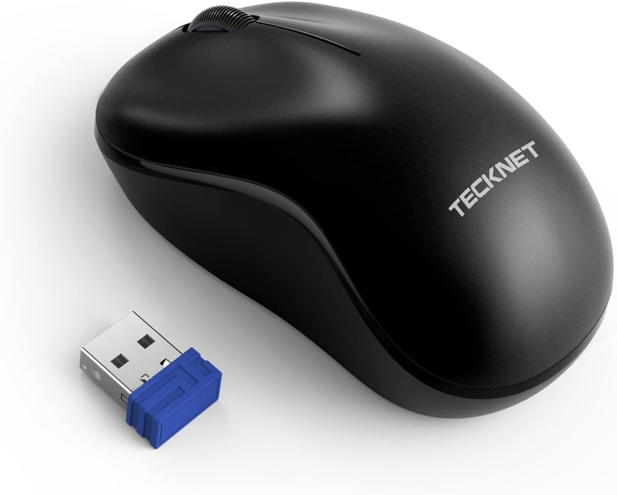 Detalle de TECKNET Souris sans Fil 3200 DPI — Silencieuse, Ambidextre et Ultra-Compacte