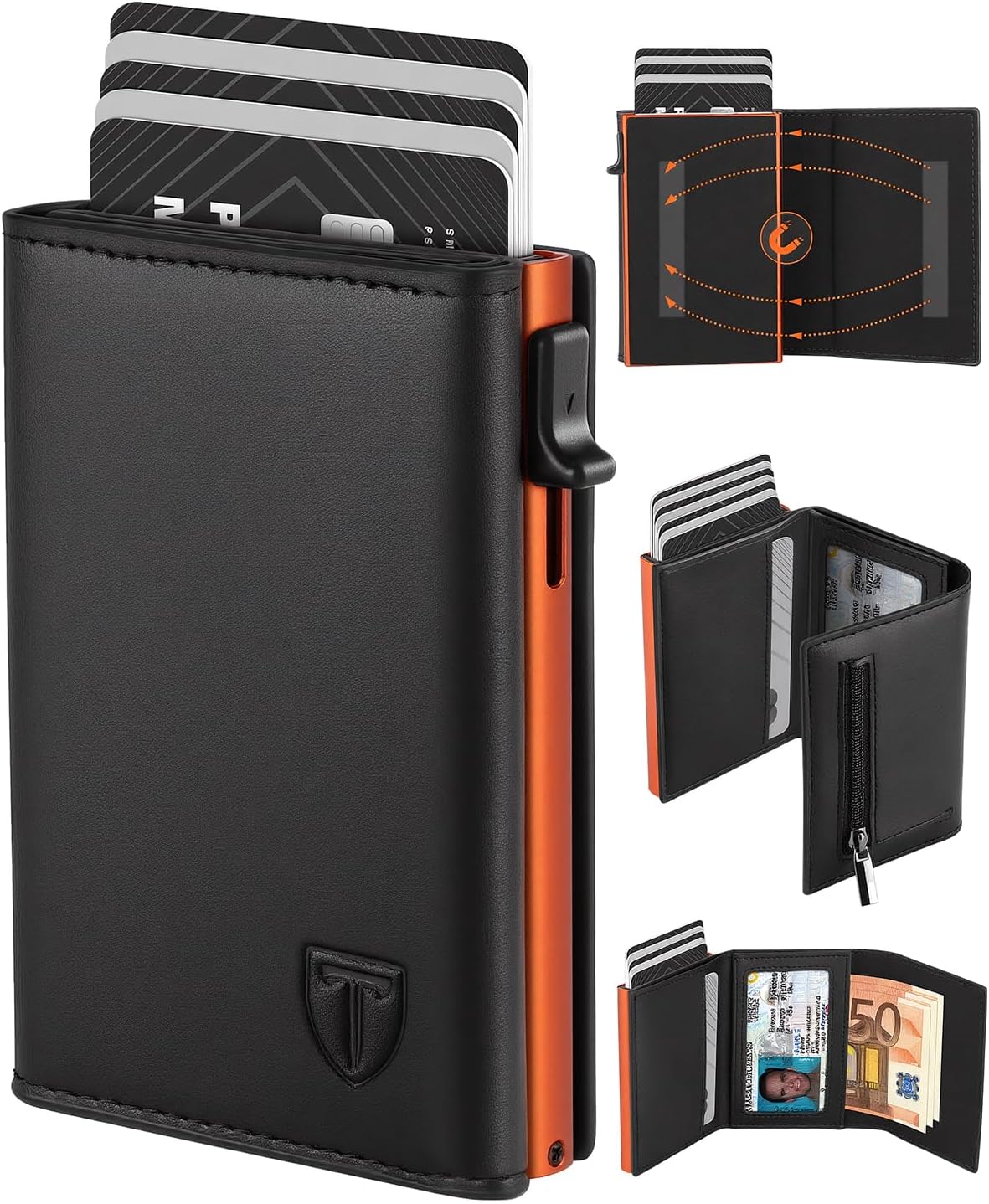 Detalle de TEEHON Smart Wallet 3.0 Geldbörse mit RFID