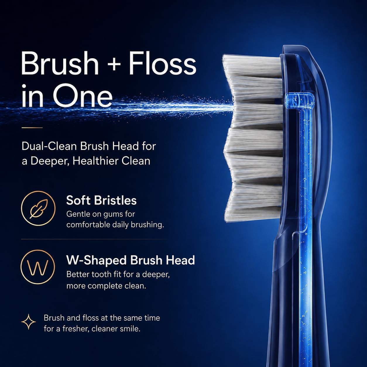 Thumbnail 1 de Electric Toothbrush with Water Flosser for Adults: 3-in-1 Sonic Brush & Floss Combo