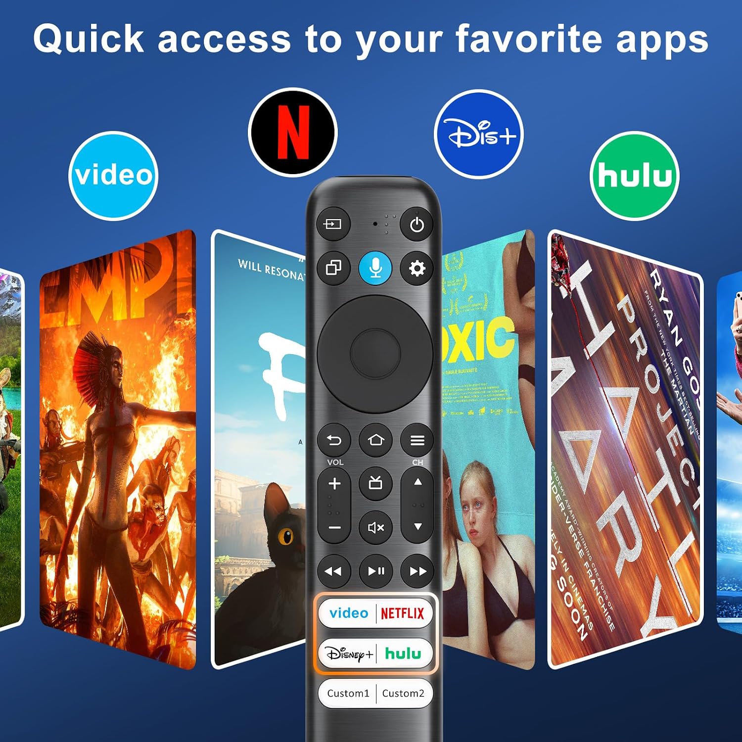 Thumbnail 6 de Voice Remote Only for TCL-FiReSmart TV 4k QLED/UHD/QD-Mini LED Series RC813B