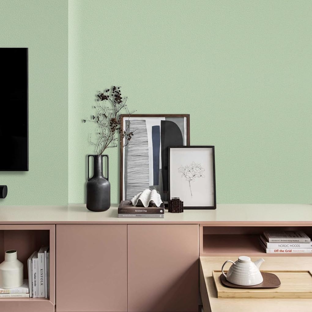 Detalle 2 de Arthome Matte Green Contact Paper: Peel-and-Stick Vinyl for Counters, Cabinets and Walls (43.5 x 1000 cm)