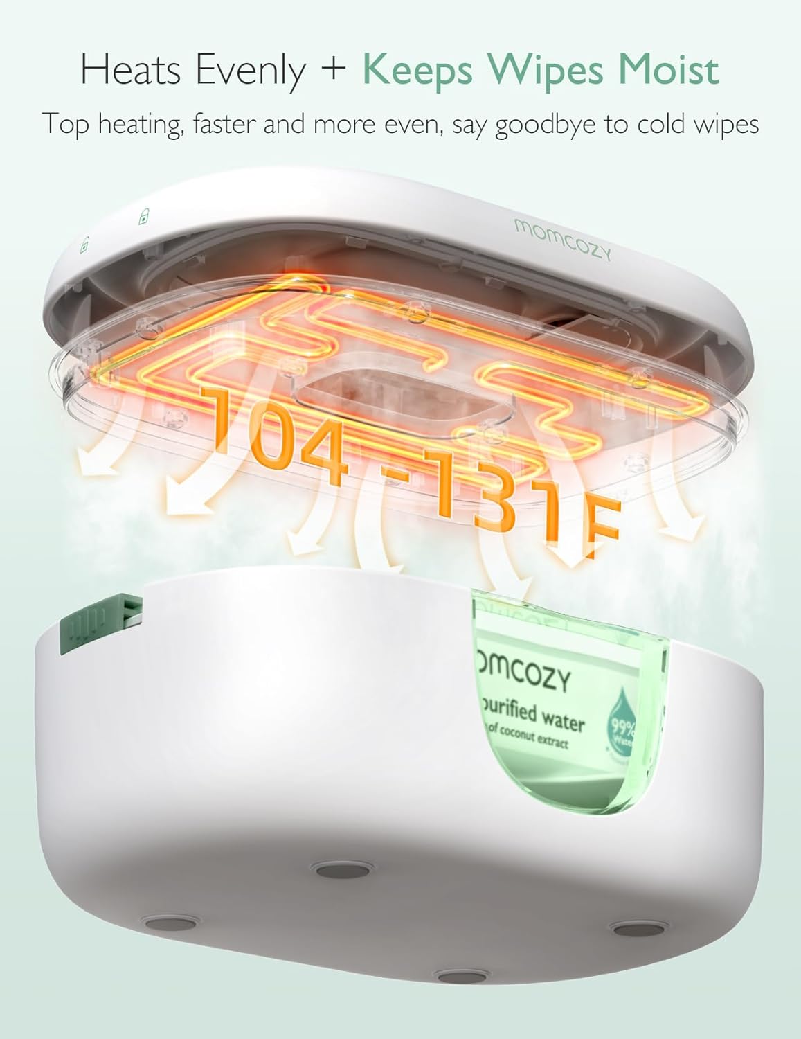 Thumbnail 2 de Momcozy Baby Wipe Warmer 4-mode wipe heater