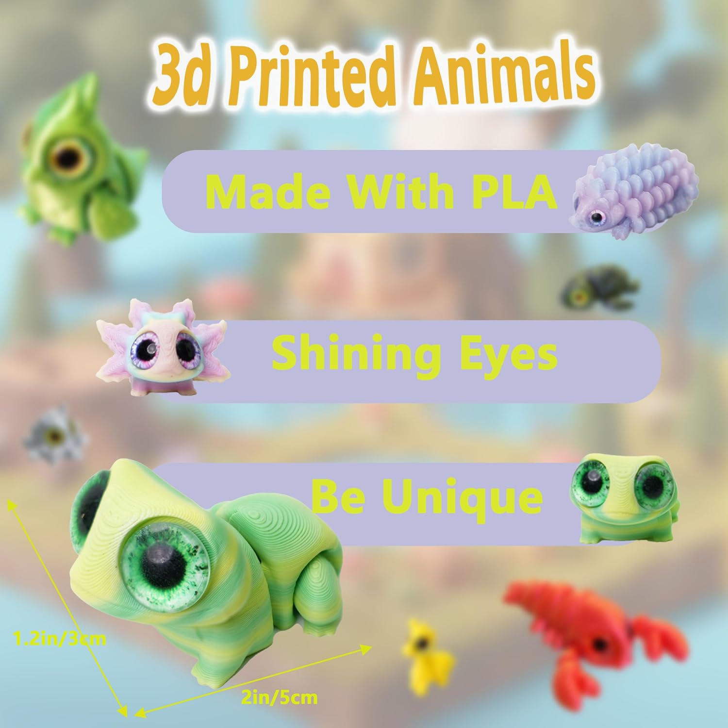 Detalle de Laehovr 3D-Printed Animal Set, 25 Pieces