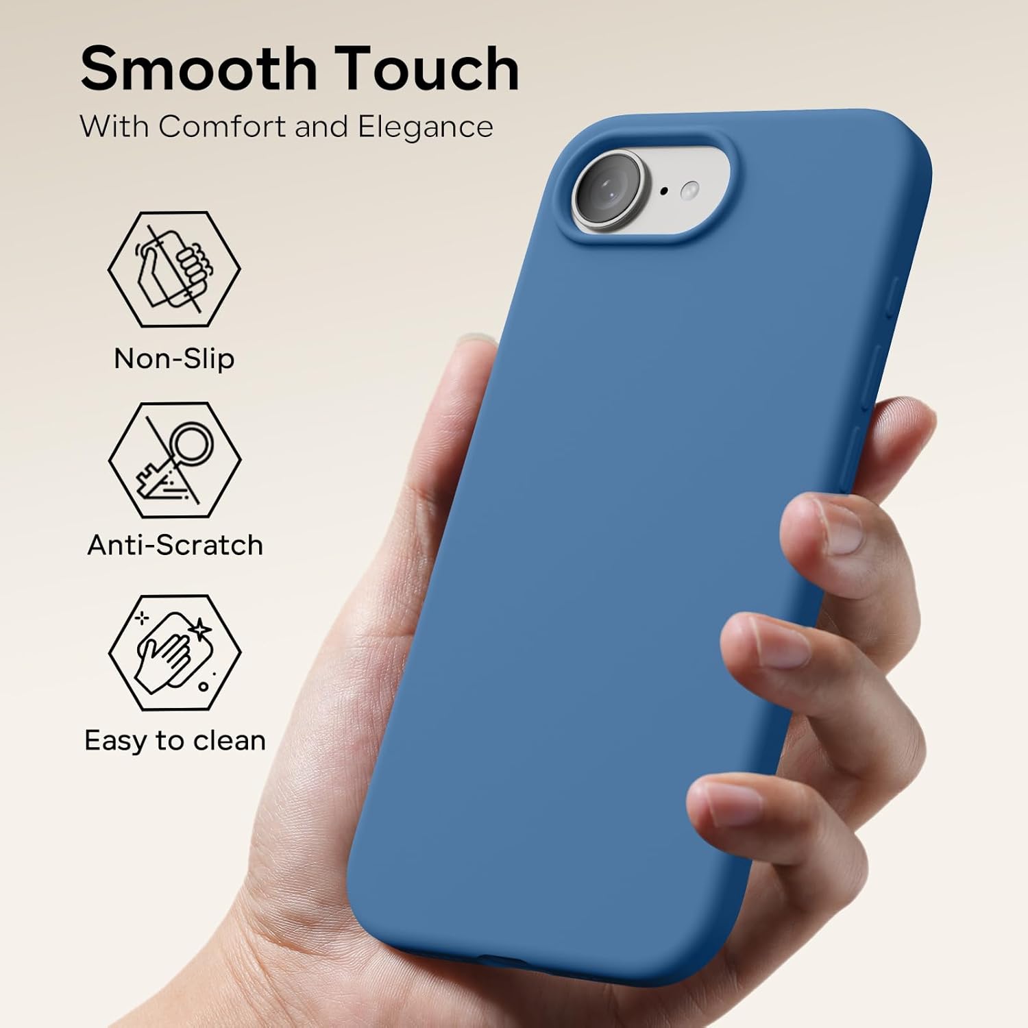 Thumbnail 3 de ACRONIX Slim Liquid Silicone case for iPhone 17e / 16e (6.1") in Blue
