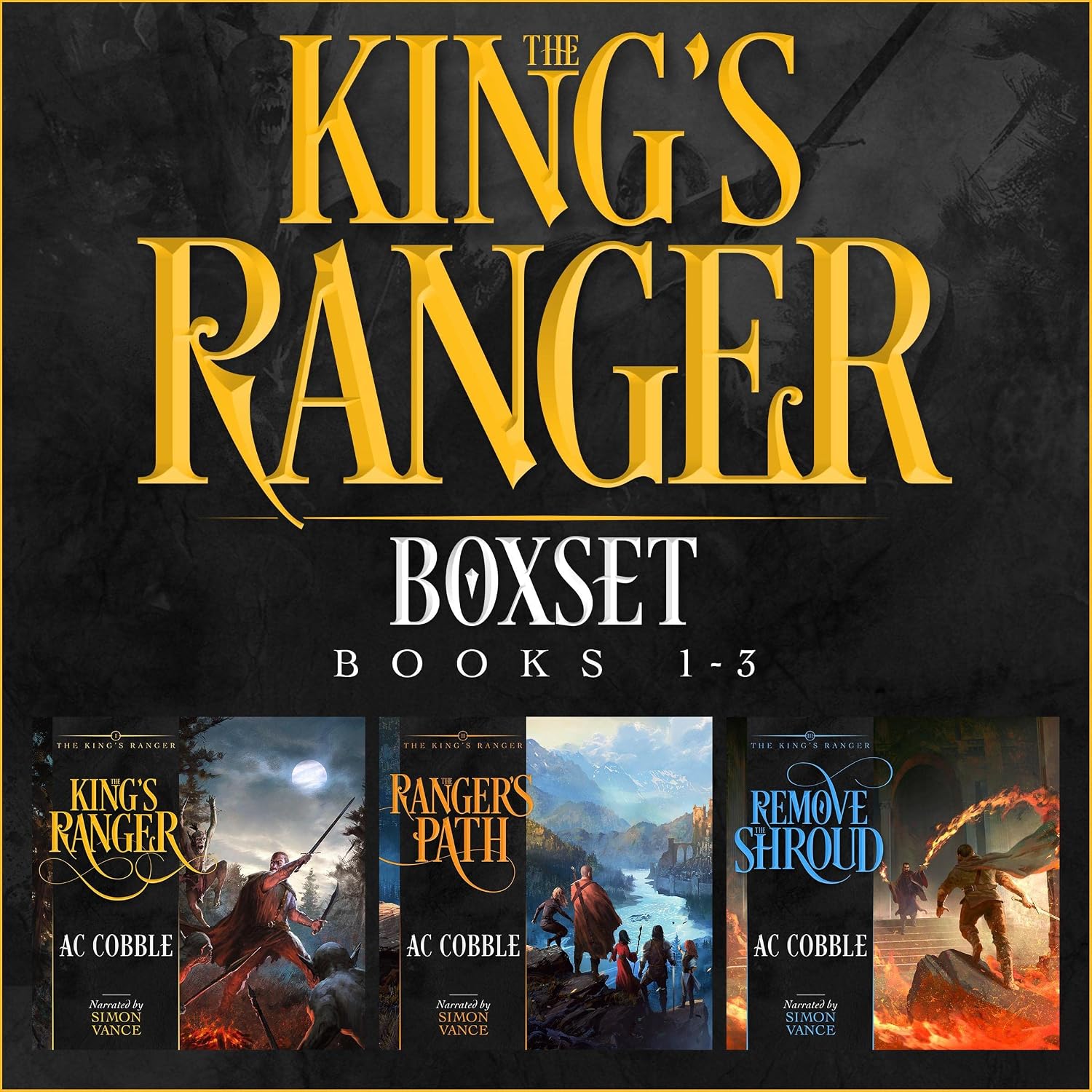 Detalle de The King's Ranger Boxset: Books 1-3 Audiobook, Unabridged, Narrated by Simon Vance