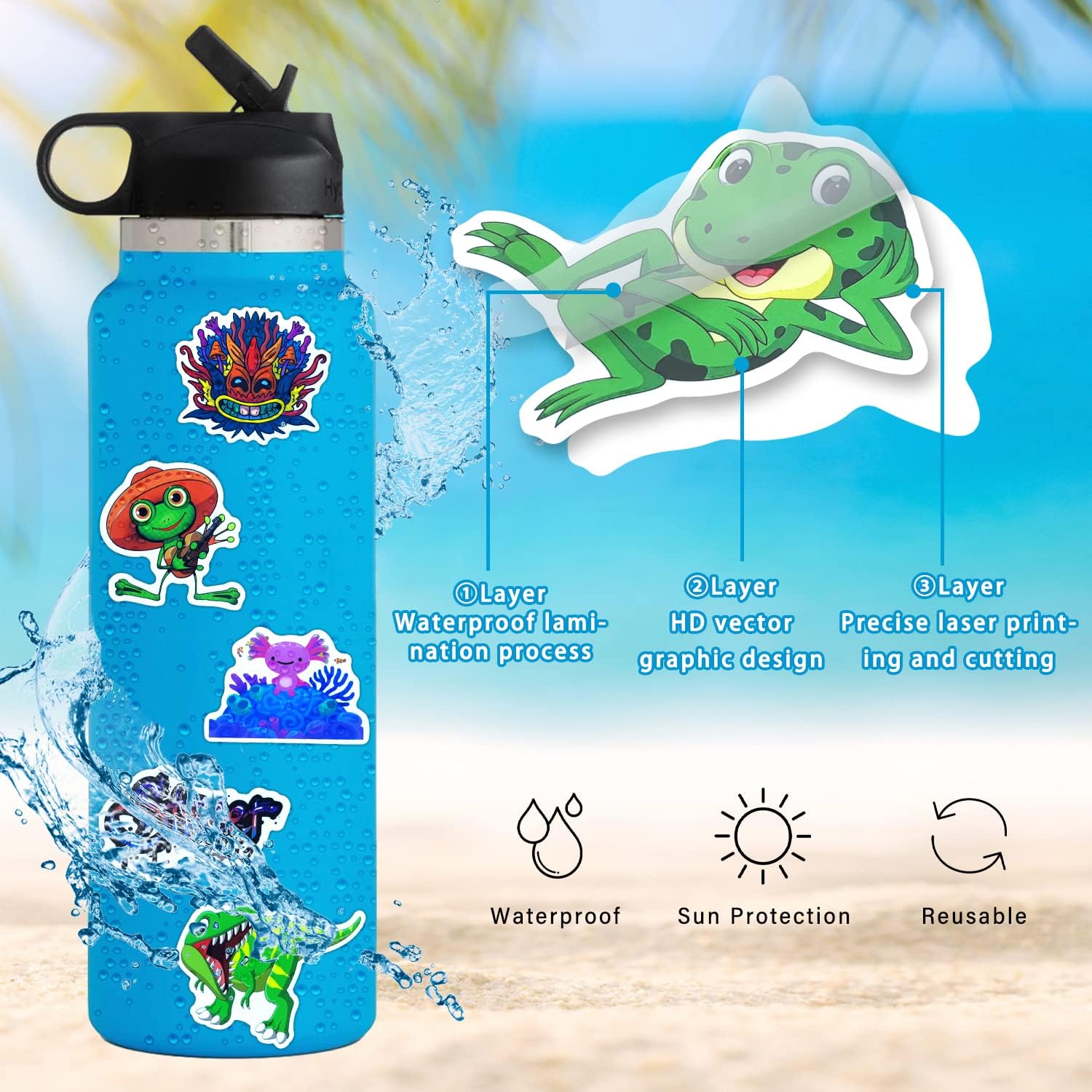 Thumbnail 4 de Aesthetic Stickers 200 Pcs cute sticker pack 🎨