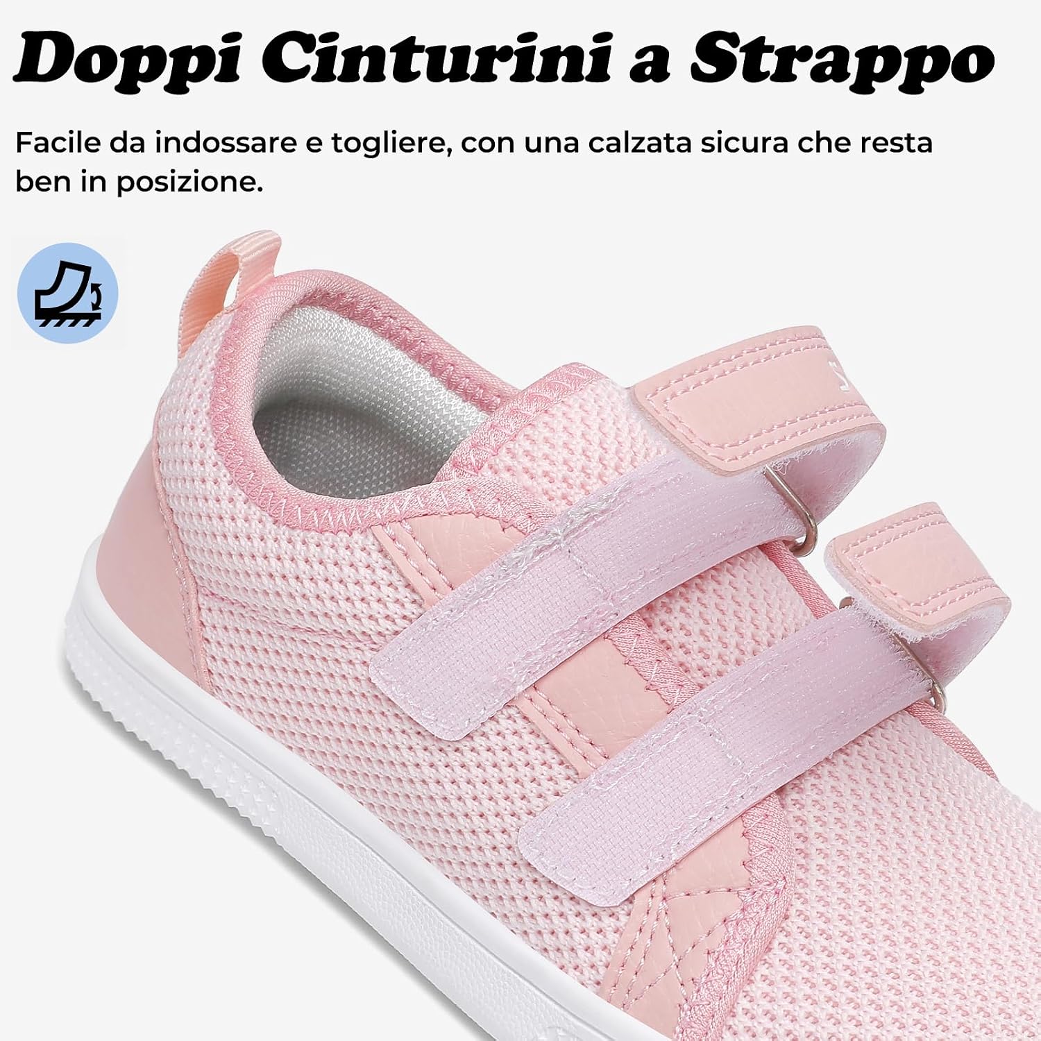 Thumbnail 3 de SAGUARO Scarpe Barefoot Bambini sneakers minimaliste con punta ampia, chiusura a strappo (Gr. 25-35)