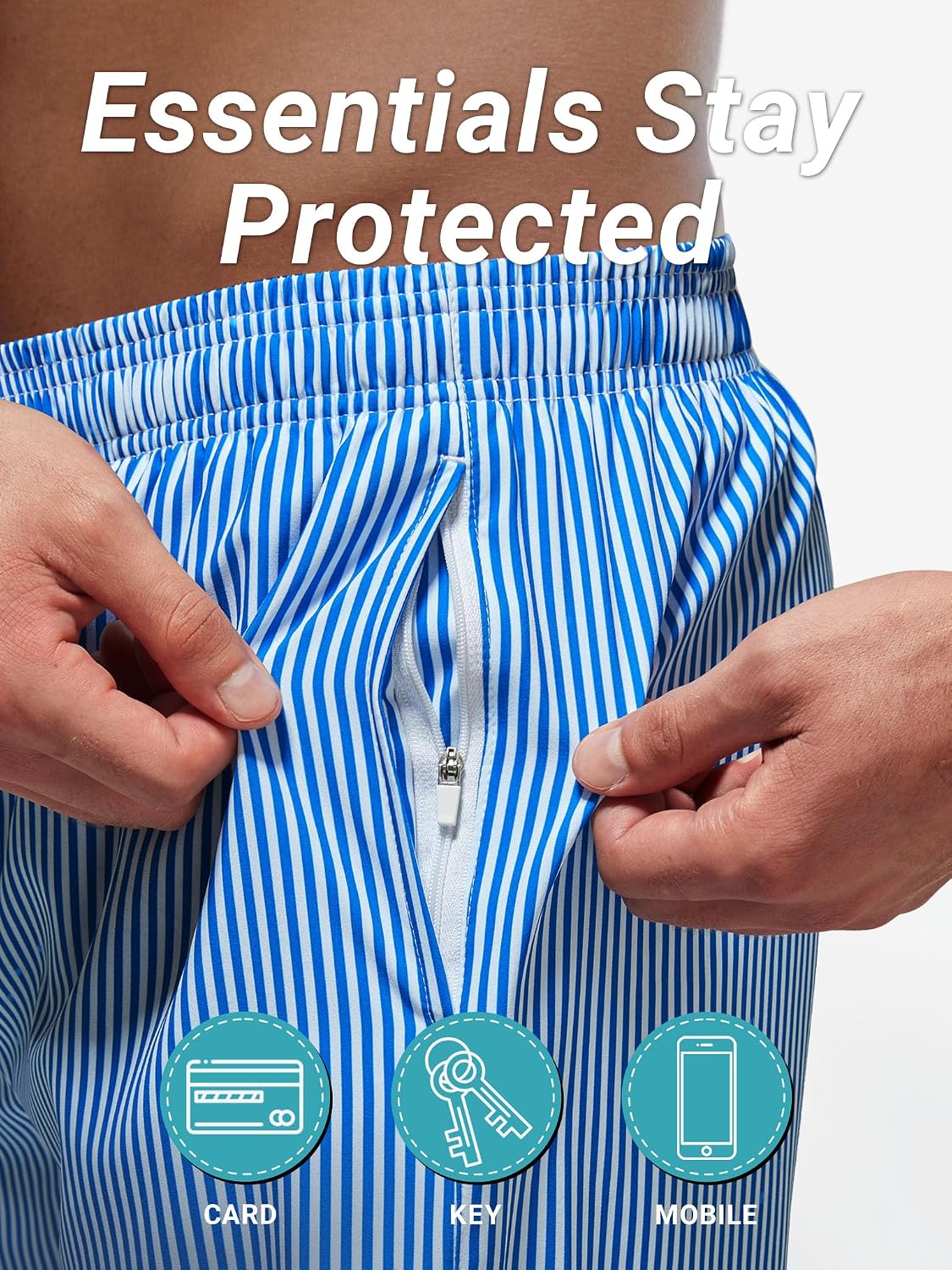 Detalle 1 de Arcweg Herren-Badehose mit 2 in 1 Liner
