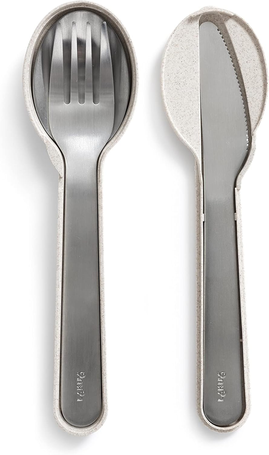 Thumbnail 6 de Lékué Juego de cubiertos Basics to go, acero inoxidable 🍽