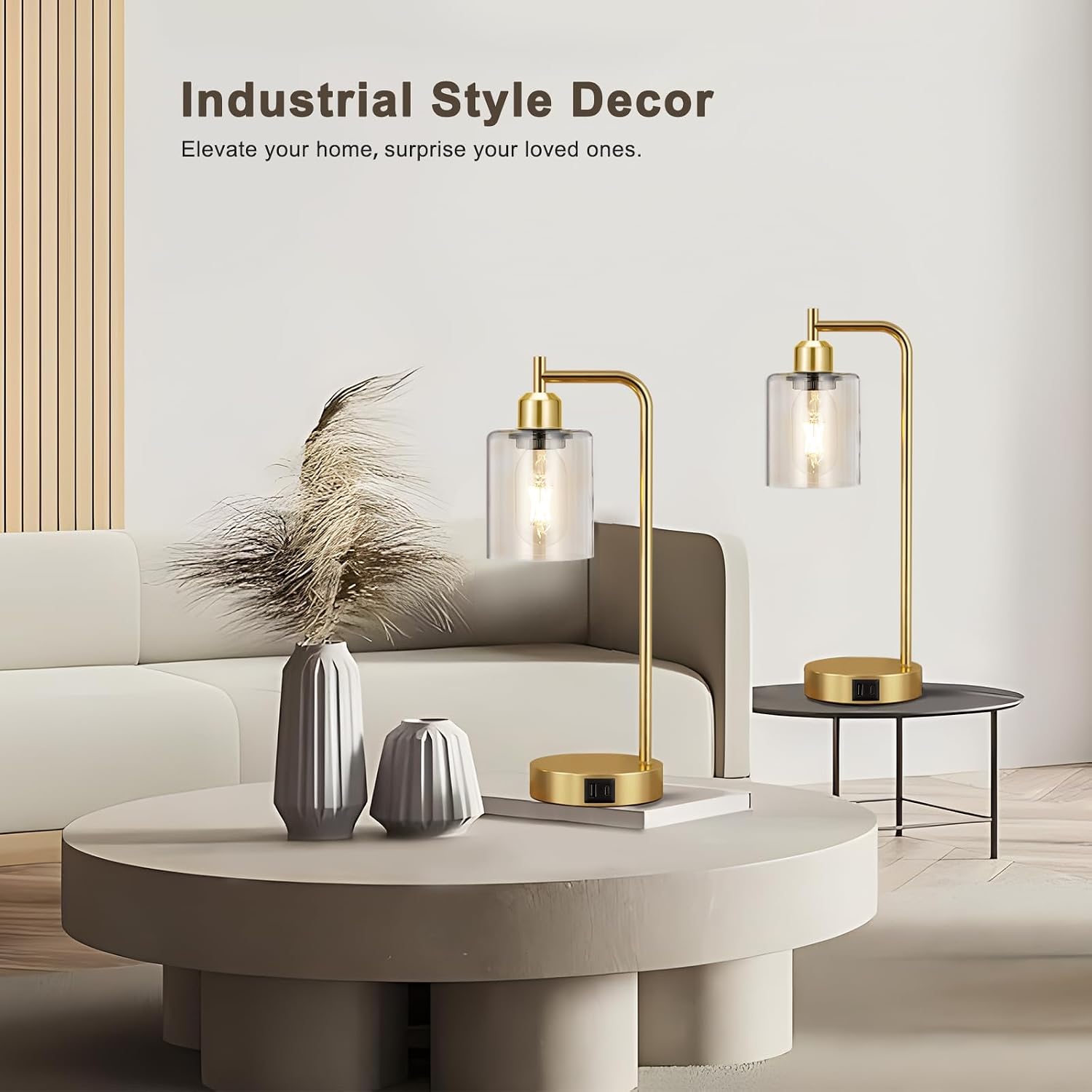 Thumbnail 4 de Aooshine Industrial Touch Lamps 2-Pack