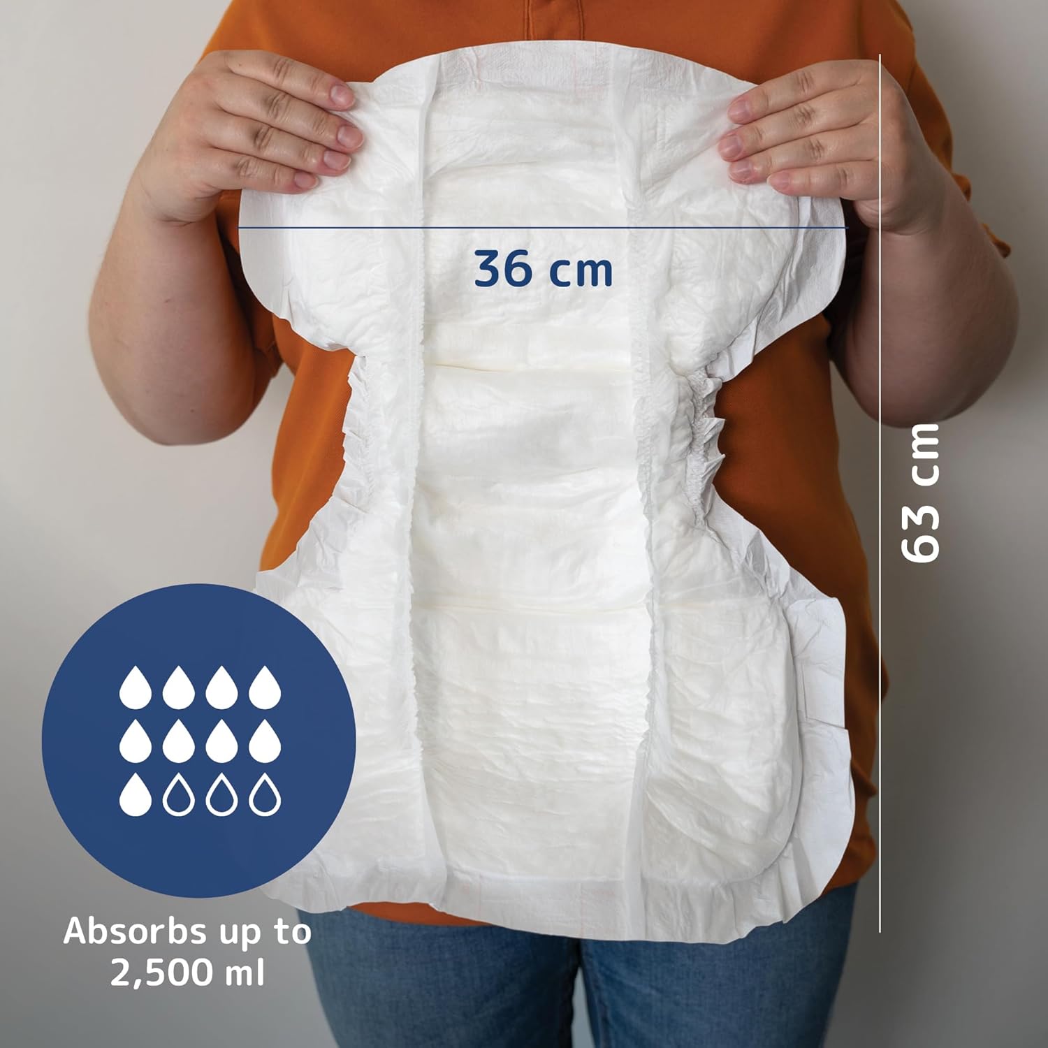 Thumbnail 1 de ABENA San Premium Incontinence Pads for Men & Women – Breathable, fast-absorption, 2500ml, 22pk