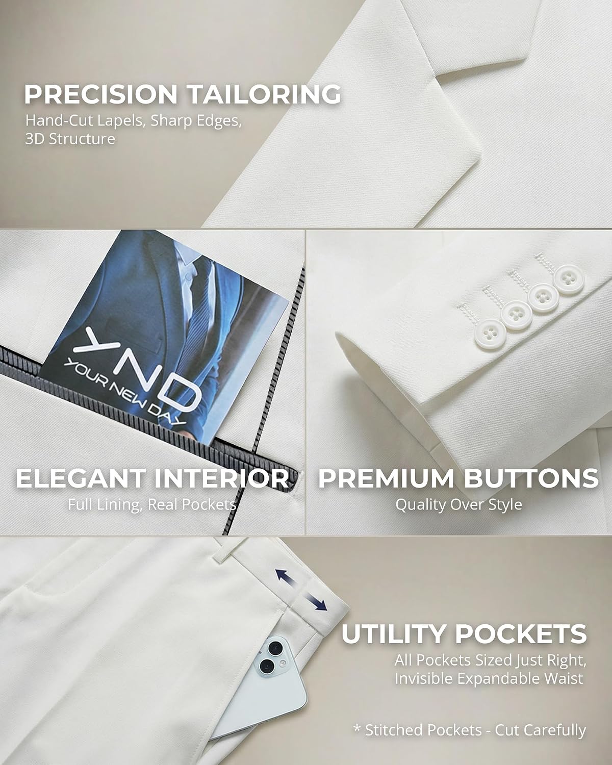 Thumbnail 3 de YND Men's 2-Piece Slim Fit Suit 👔