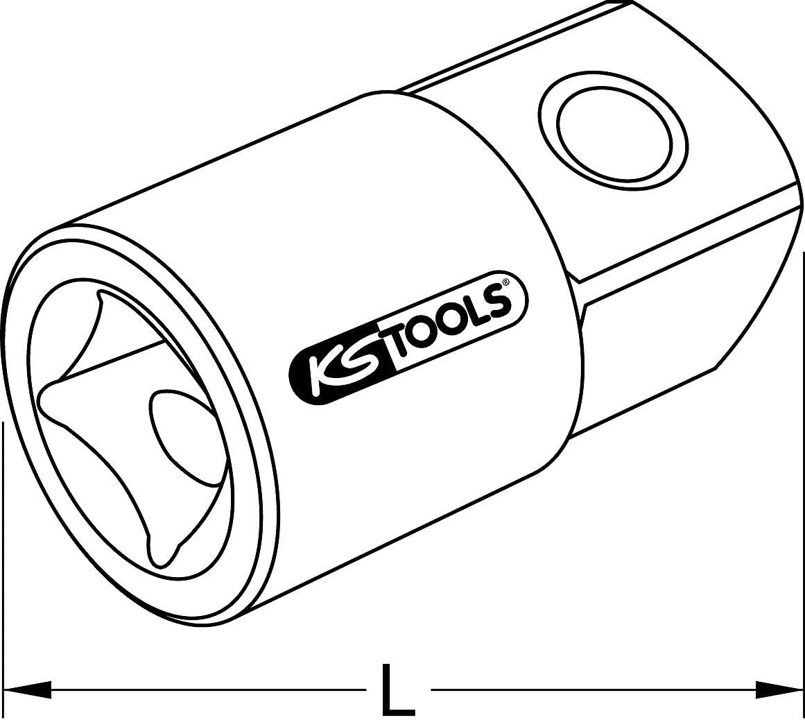 Thumbnail 4 de Adaptateur réducteur 3/4"F x 1/2"M en acier chrome vanadium, finition satinée
