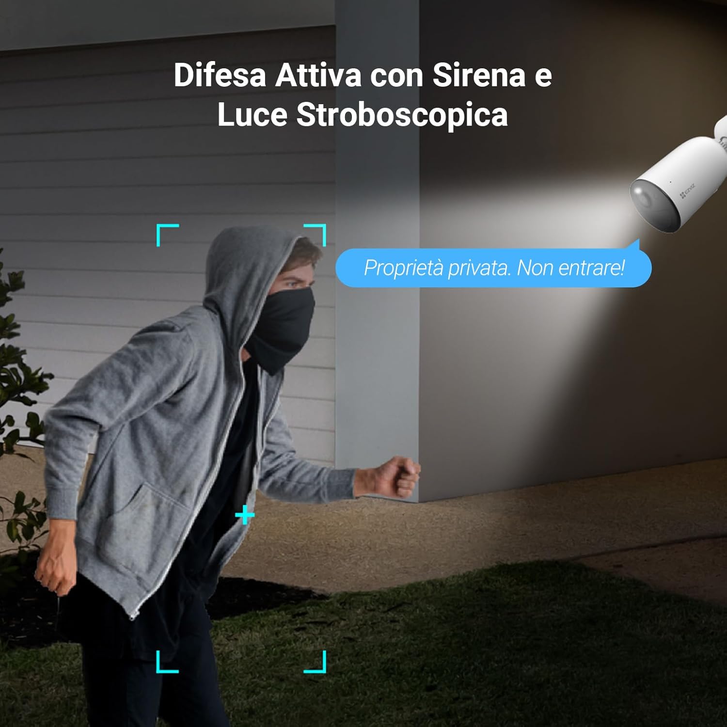 Thumbnail 6 de EZVIZ CB3 Kit 2K telecamera Wi‑Fi a batteria da esterno con pannello solare e visione notturna a colori