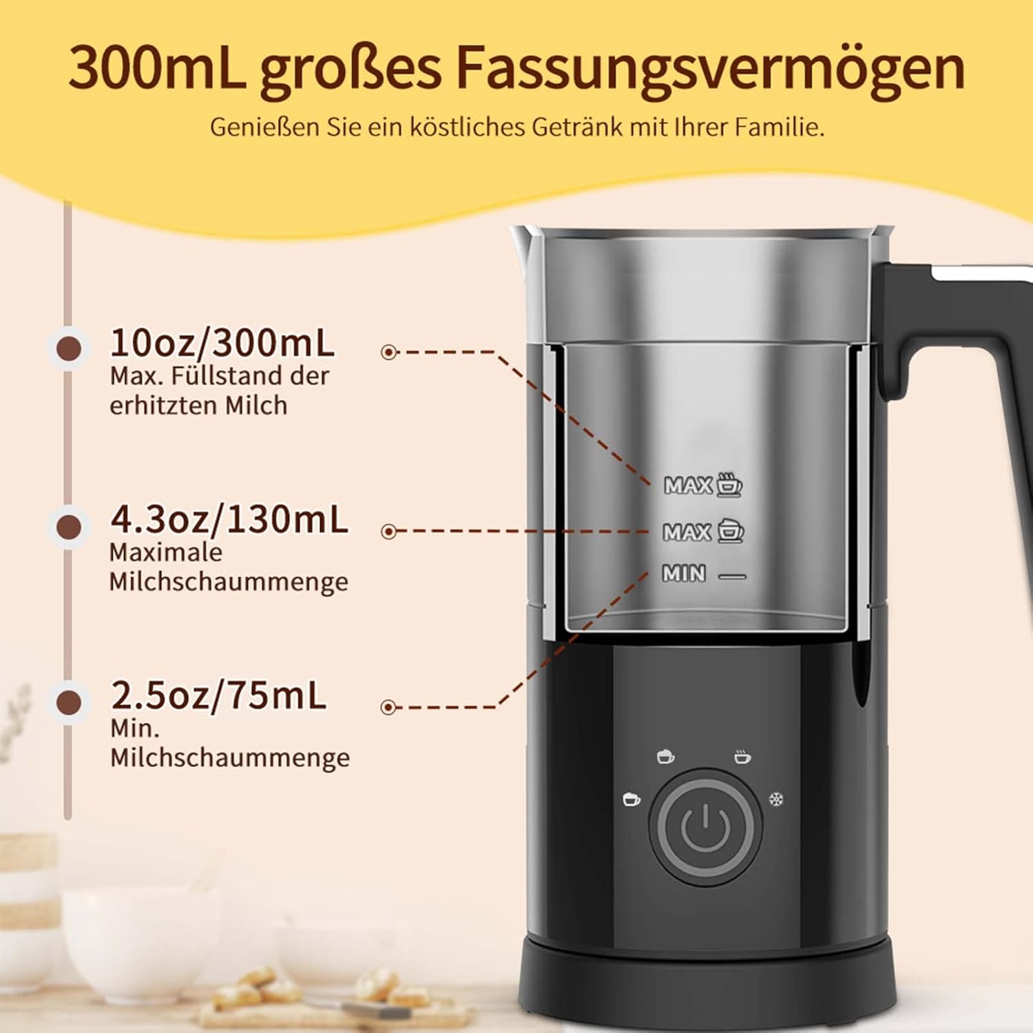 Thumbnail 2 de Milchaufschäumer Elektrisch 300 ml