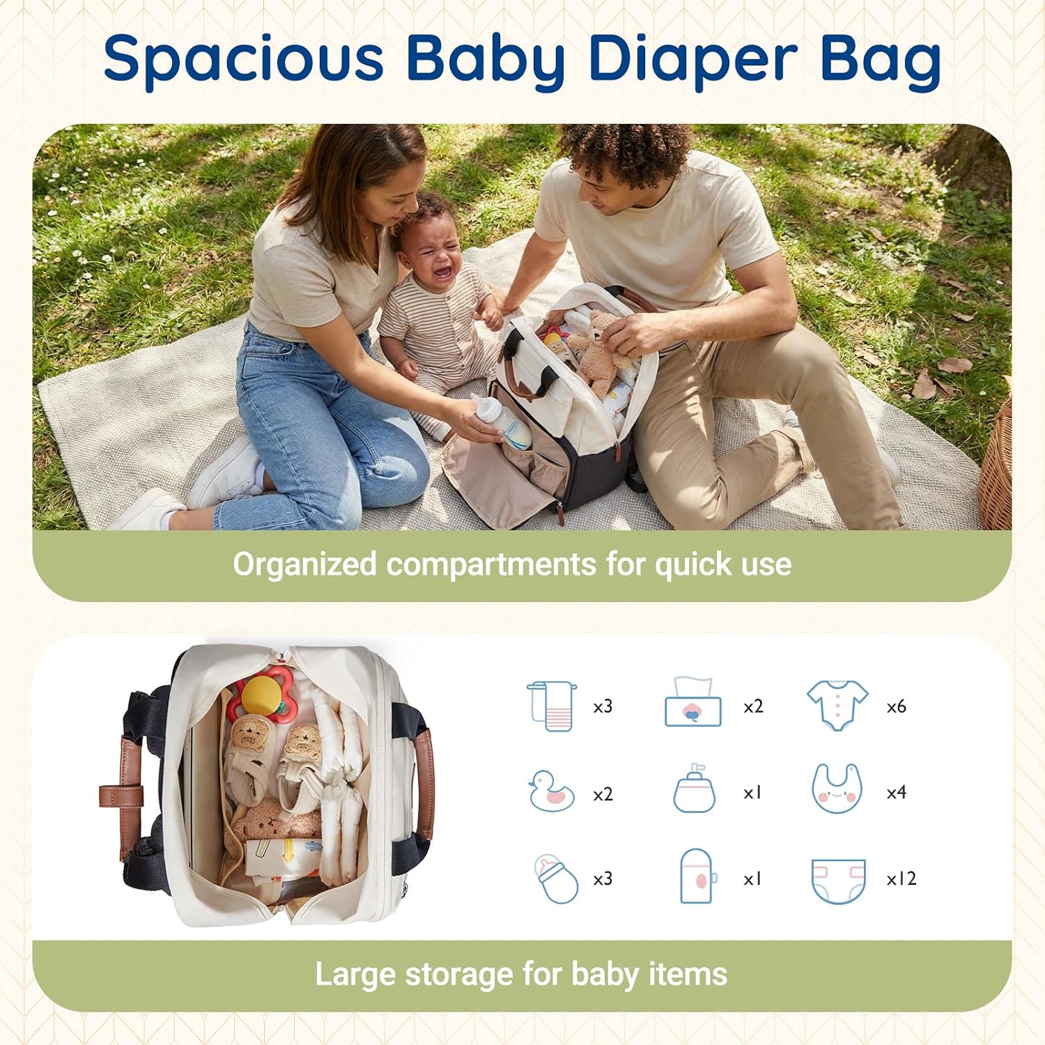 Detalle de Mommore Diaper Backpack 25L