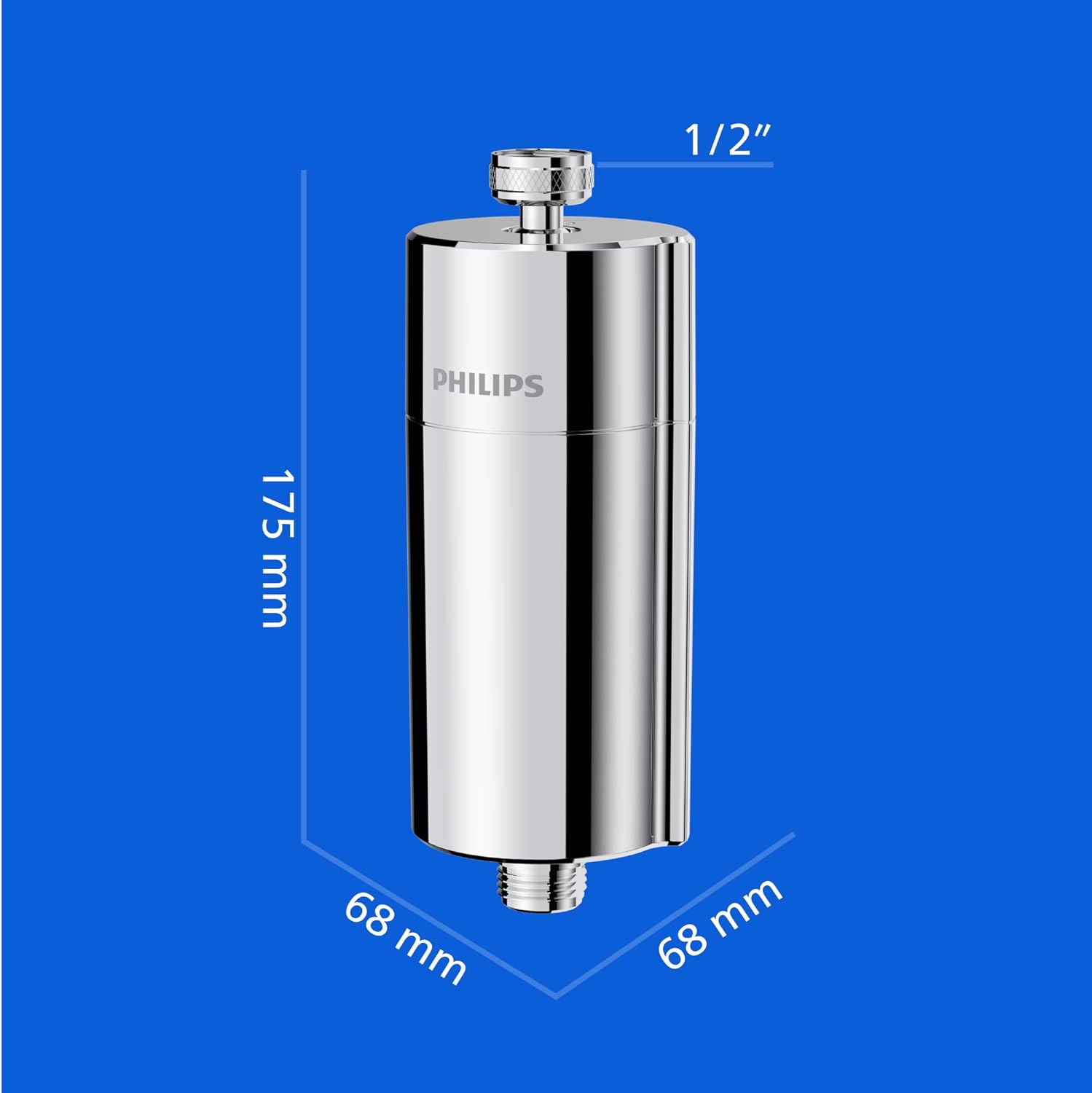 Thumbnail 5 de Philips Water Inline-Duschfilter +3 inkl. 3 Ersatzfilterkartuschen (bis zu 99% weniger Chlor) – passend für Standard-Schläuche & -Armaturen