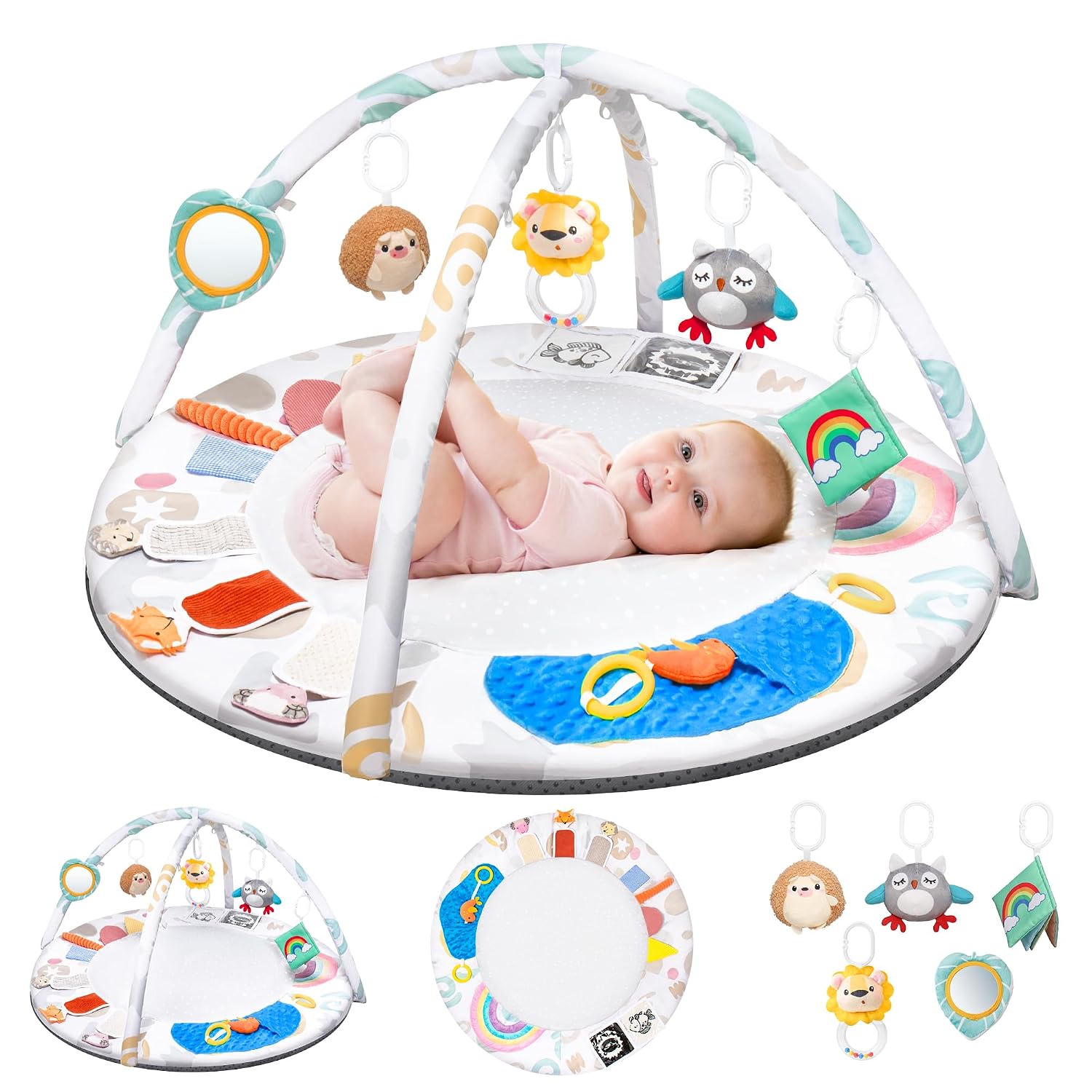 Detalle de Krabbeldecke 95×95×52 cm Spielbogen Baby