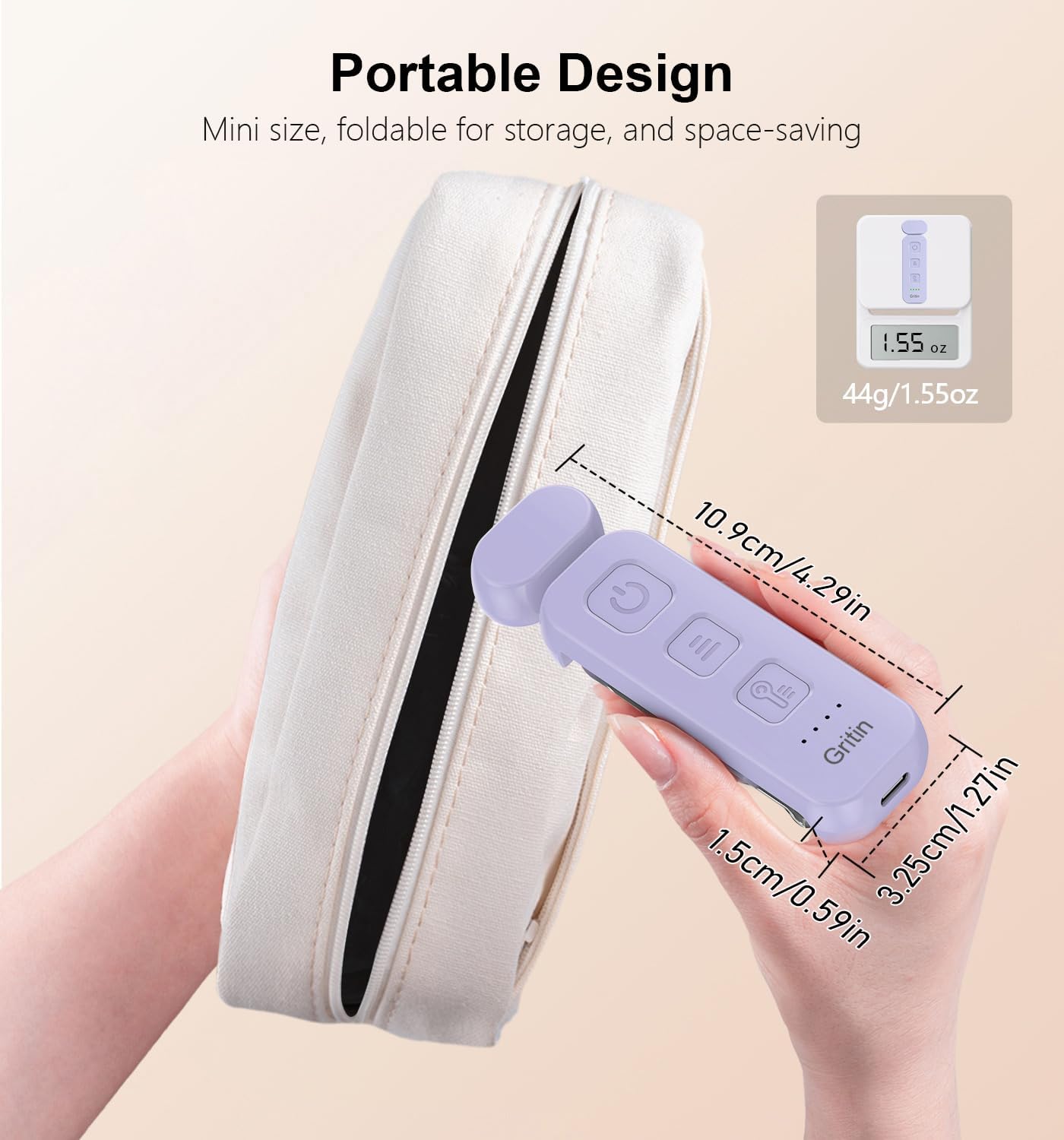 Thumbnail 6 de Gritin Leselampe Buch Klemme – wiederaufladbare Cliplampe mit 7 LEDs, 3 Farbtemperaturen und stufenloser Dimmung