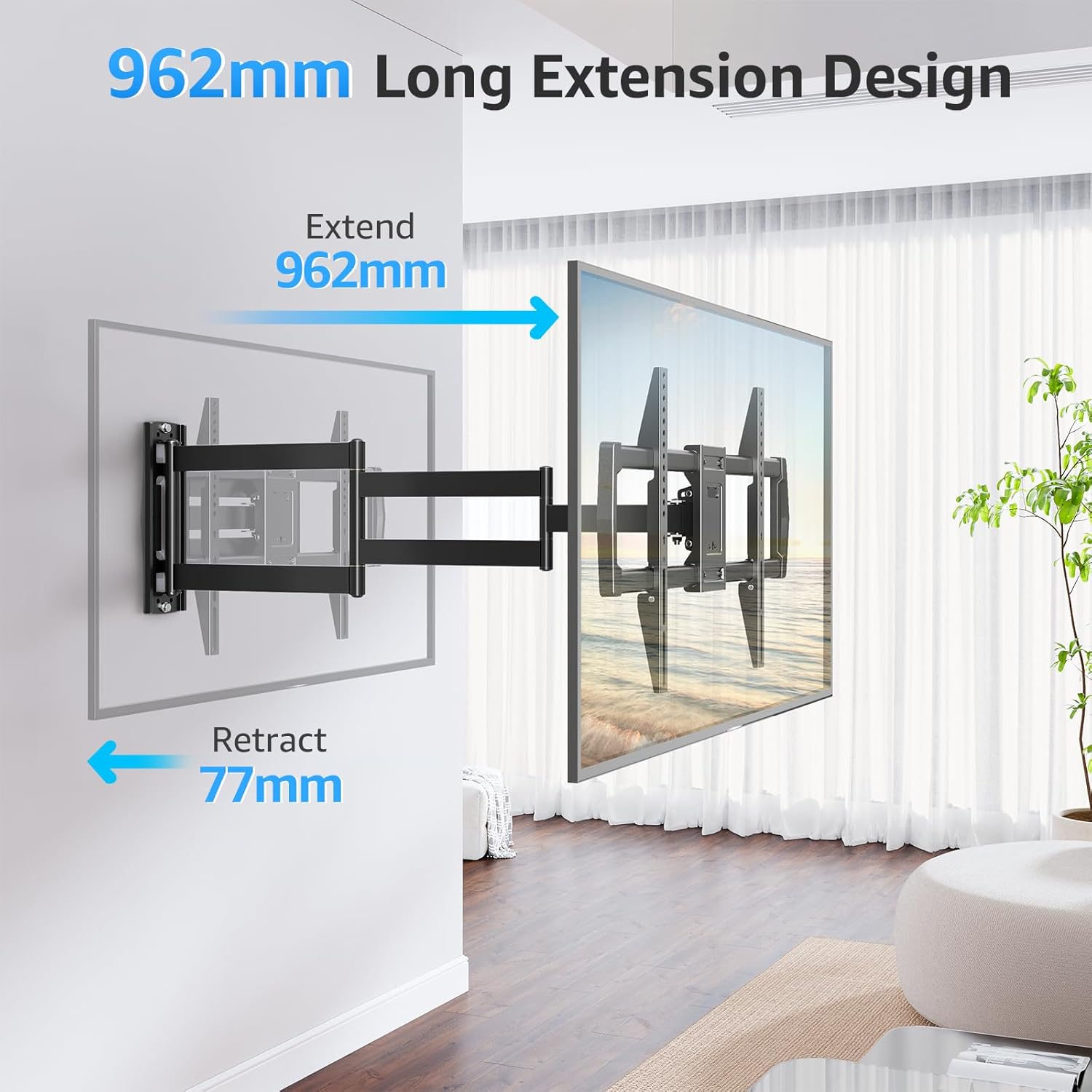 Thumbnail 3 de MOUNTUP EU0047-L 962mm Long Arm TV Bracket