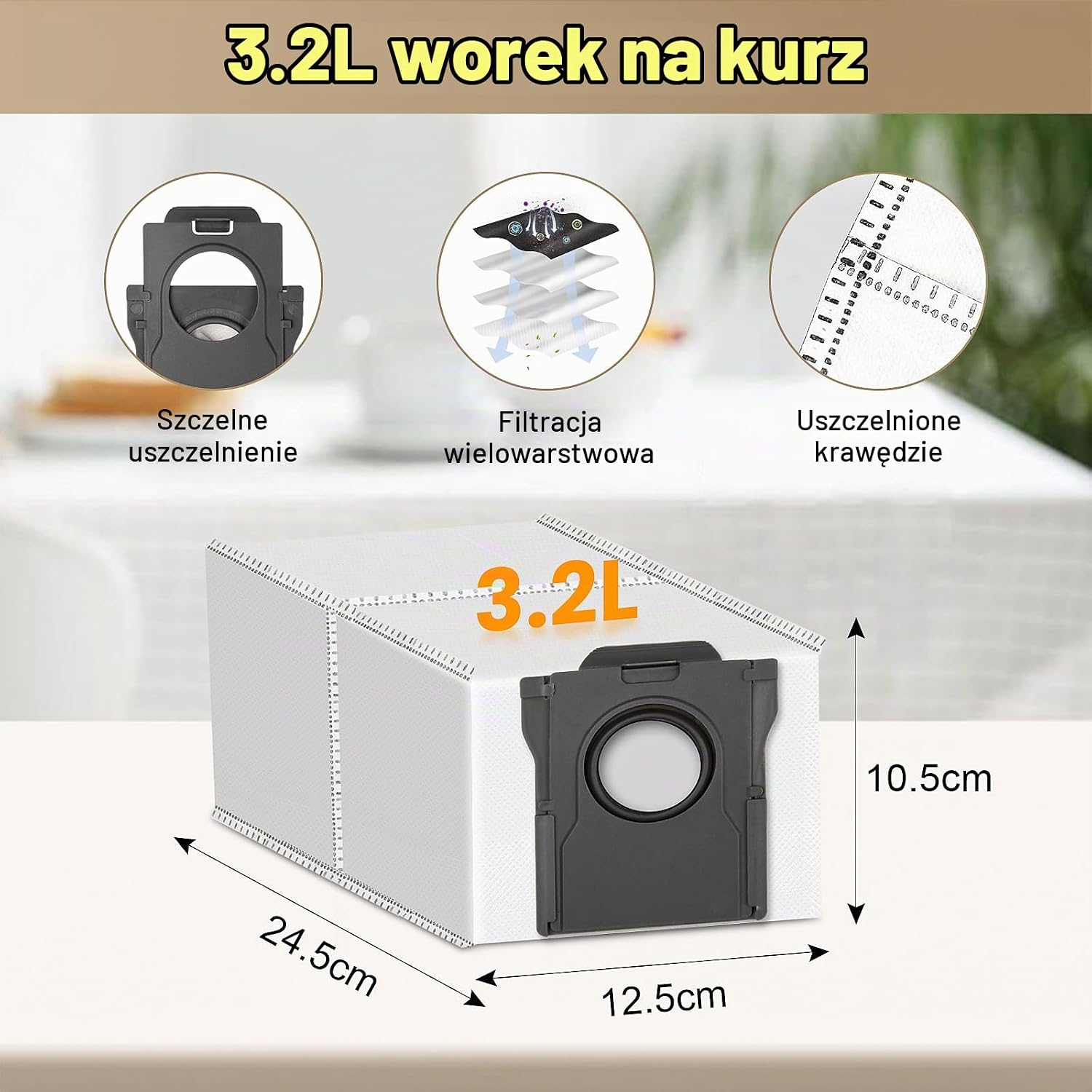 Detalle de NIXOOT zestaw akcesoriów do robotów sprzątających, 22 elementy