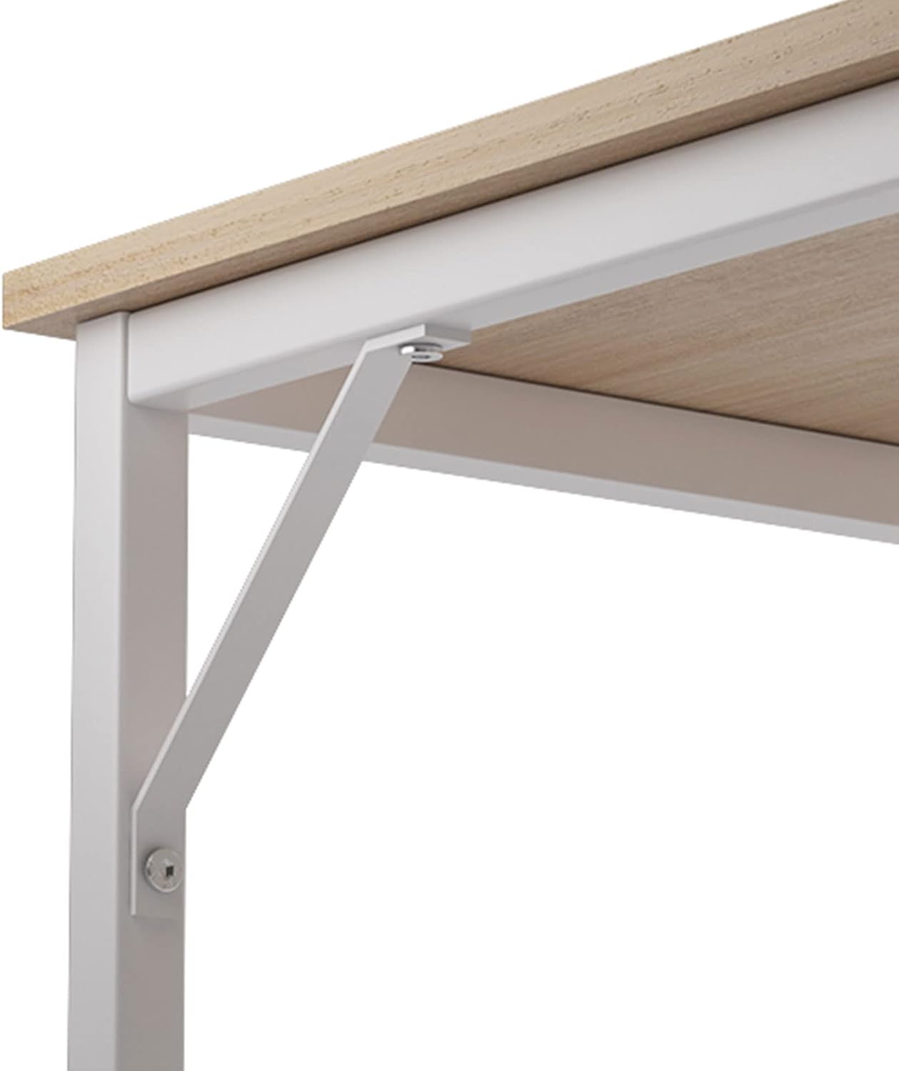Thumbnail 4 de SogesHome Bureau d'ordinateur – Table PC en bois et acier, 80 x 40 x 75 cm