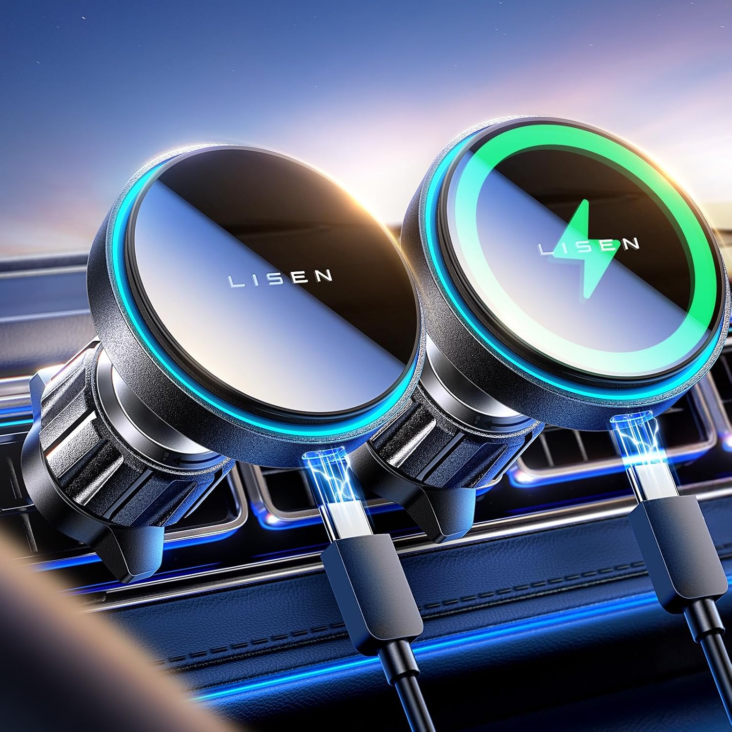 Detalle de LISEN MagSafe Autohalterung 15W
