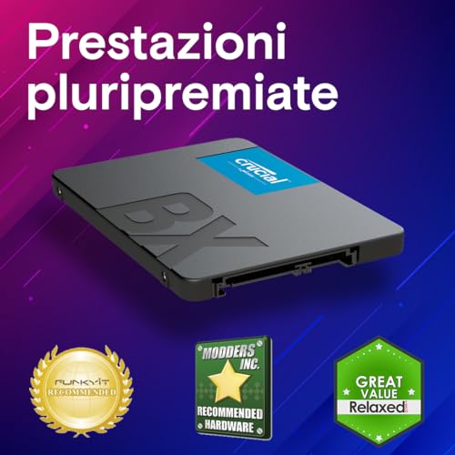 Detalle de Crucial BX500 1TB SSD SATA 2,5" - Prestazioni everyday per notebook e PC desktop