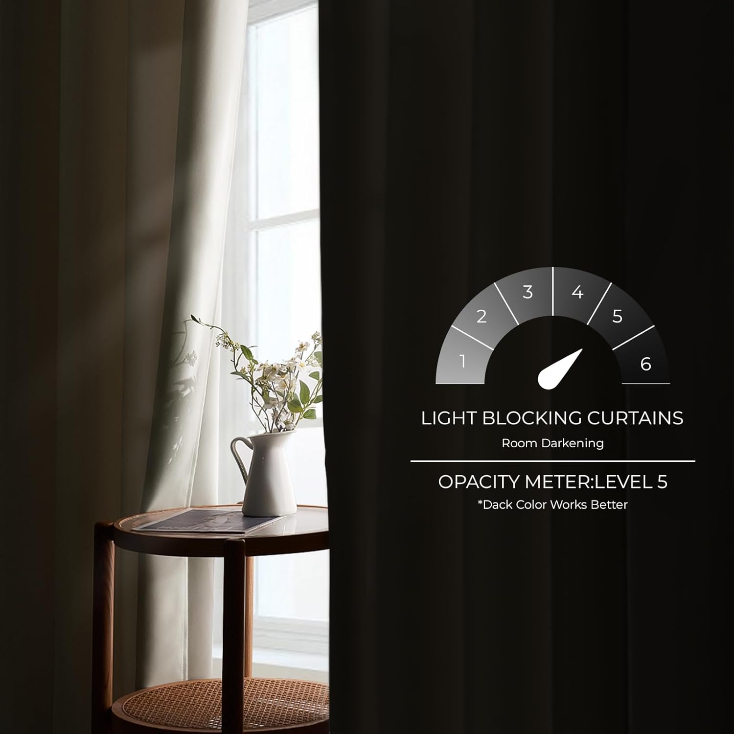 Thumbnail 3 de MRTREES Verdunkelungsvorhänge Beige 140x230