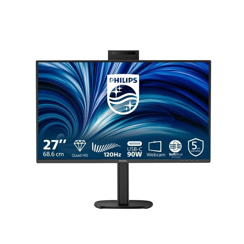 Detalle de Philips 27B2U3601H: monitor de 27 pulgadas con Quad HD, 120 Hz y cámara USB-C integrada