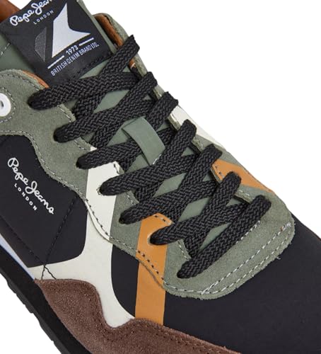 Thumbnail 5 de Pepe Jeans Zapatillas de piel Brit Prints marrón