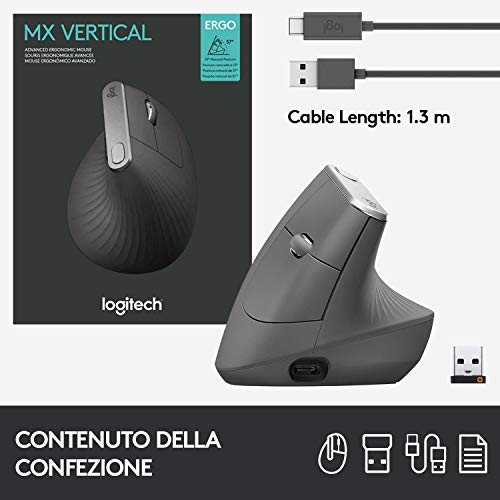 Thumbnail 9 de Logitech MX Vertical Wireless: ergonomia avanzata e precisione per la giornata lavorativa
