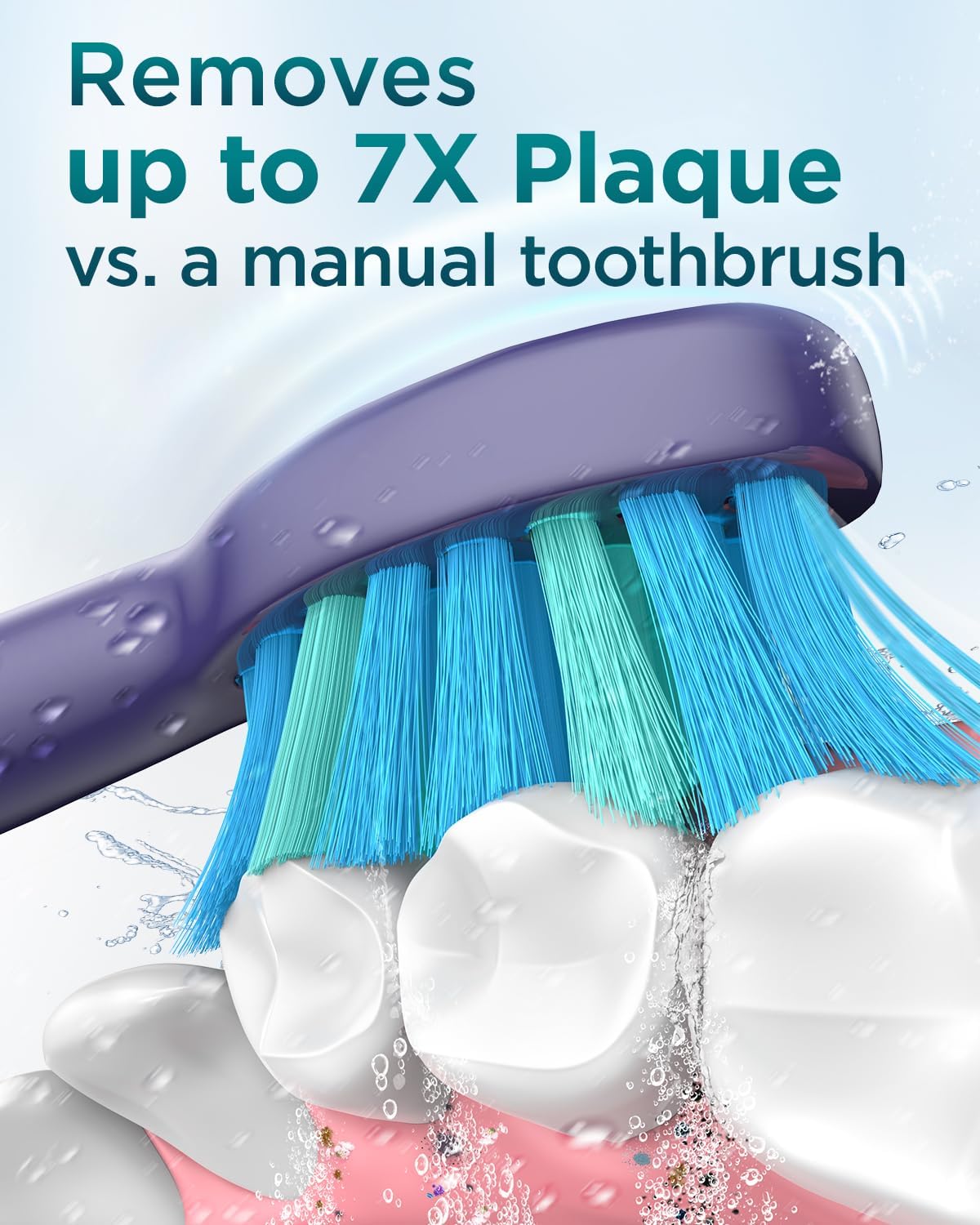 Thumbnail 1 de Sonic Electric Toothbrush for Adults and Kids — 8 Brush Heads, 5 Modes, 120 Days of Use