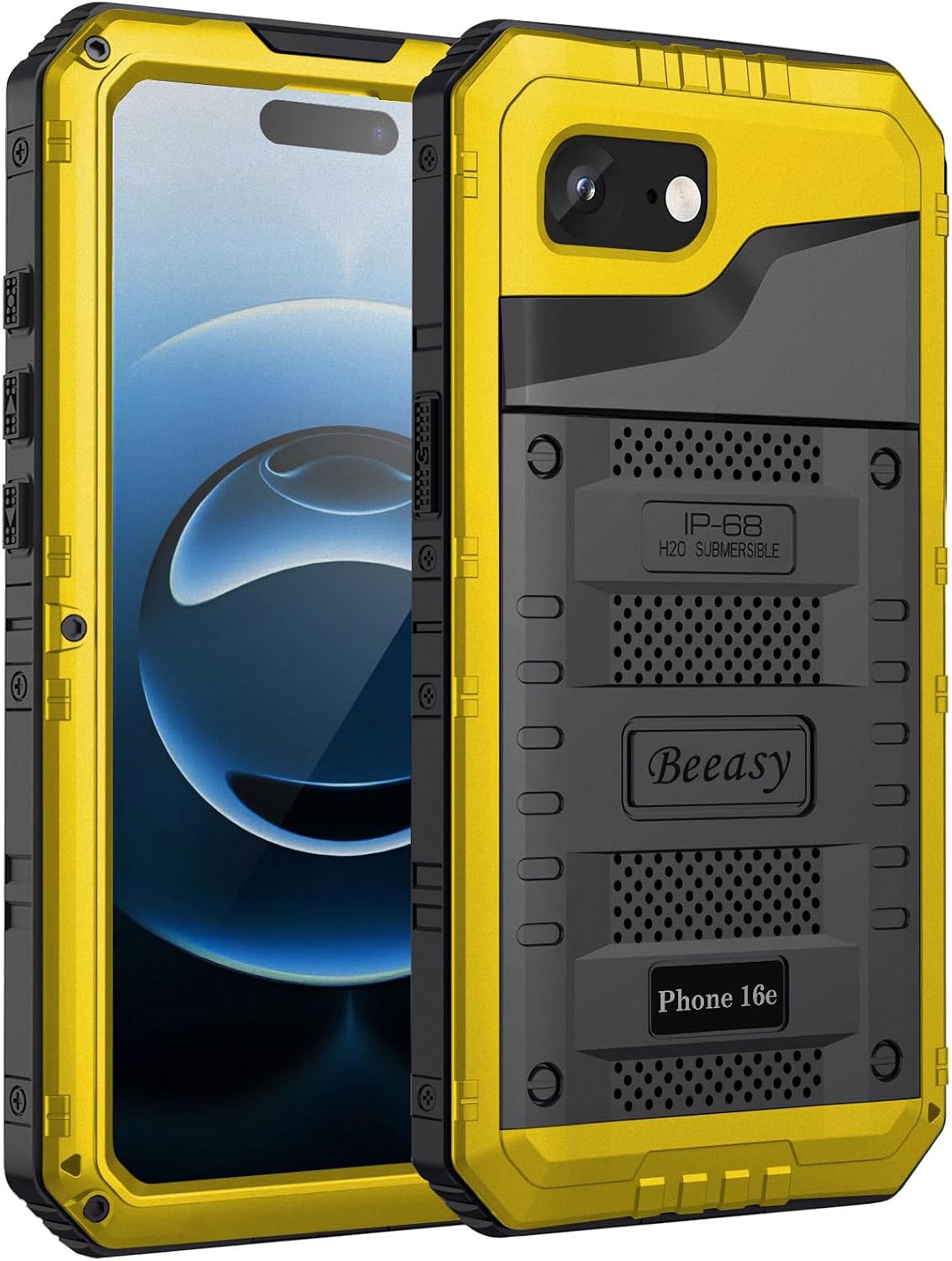 Thumbnail 6 de Beeasy Robust Series: iPhone 15 Pro Max Case with Waterproof Heavy-Duty Shield (Yellow)