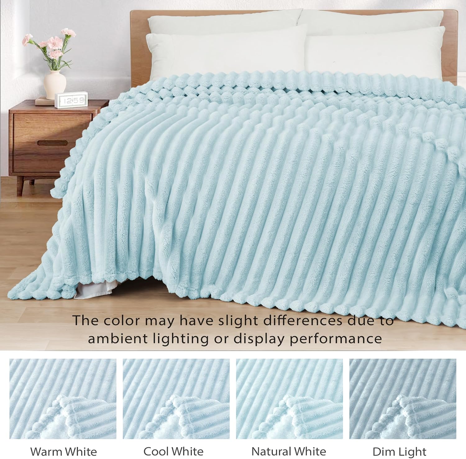 Detalle de Exclusivo Fleece Throw Blanket, 50" x 60