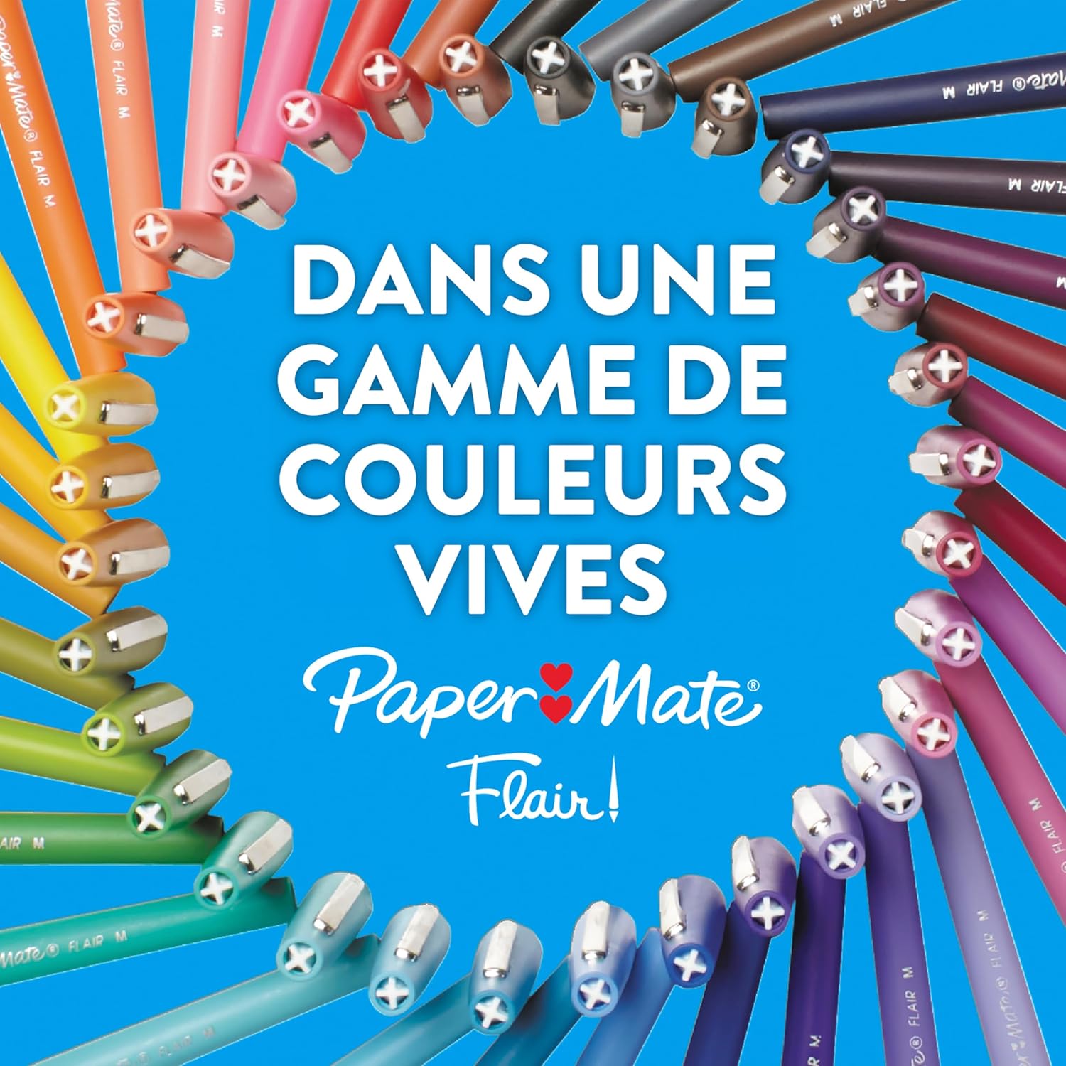 Thumbnail 3 de Paper Mate Flair – lot de 6 feutres de coloriage à pointe moyenne 0,7 mm, couleurs tropicales