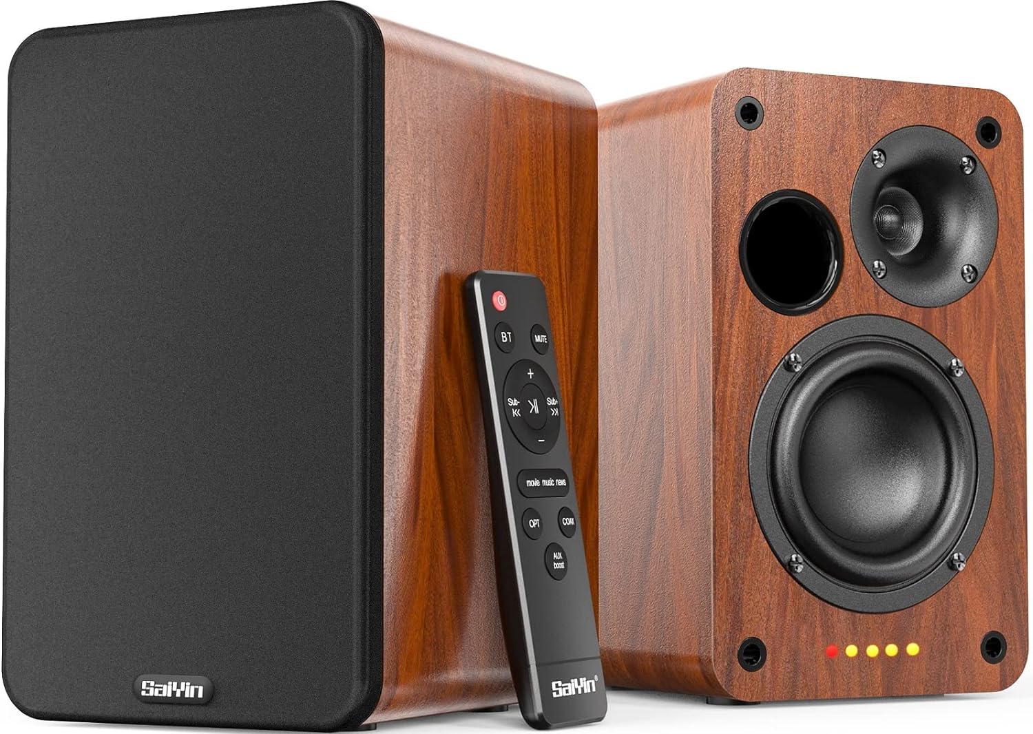 Detalle de Saiyin Bluetooth Bookshelf Speakers 30W x2