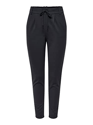 Detalle 2 de ONLY Damen Onlpoptrash Life Easy Col Pant PNT Noos Regular Fit Hose – Lounge & Freizeit, Blue Graphite, XL/32L
